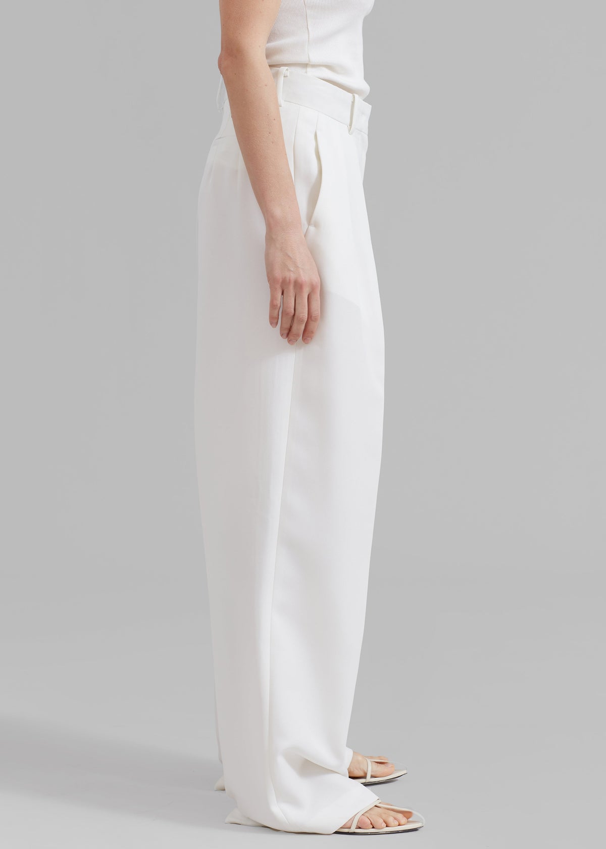 Zia Pintuck Trousers - White β view 6 of 7