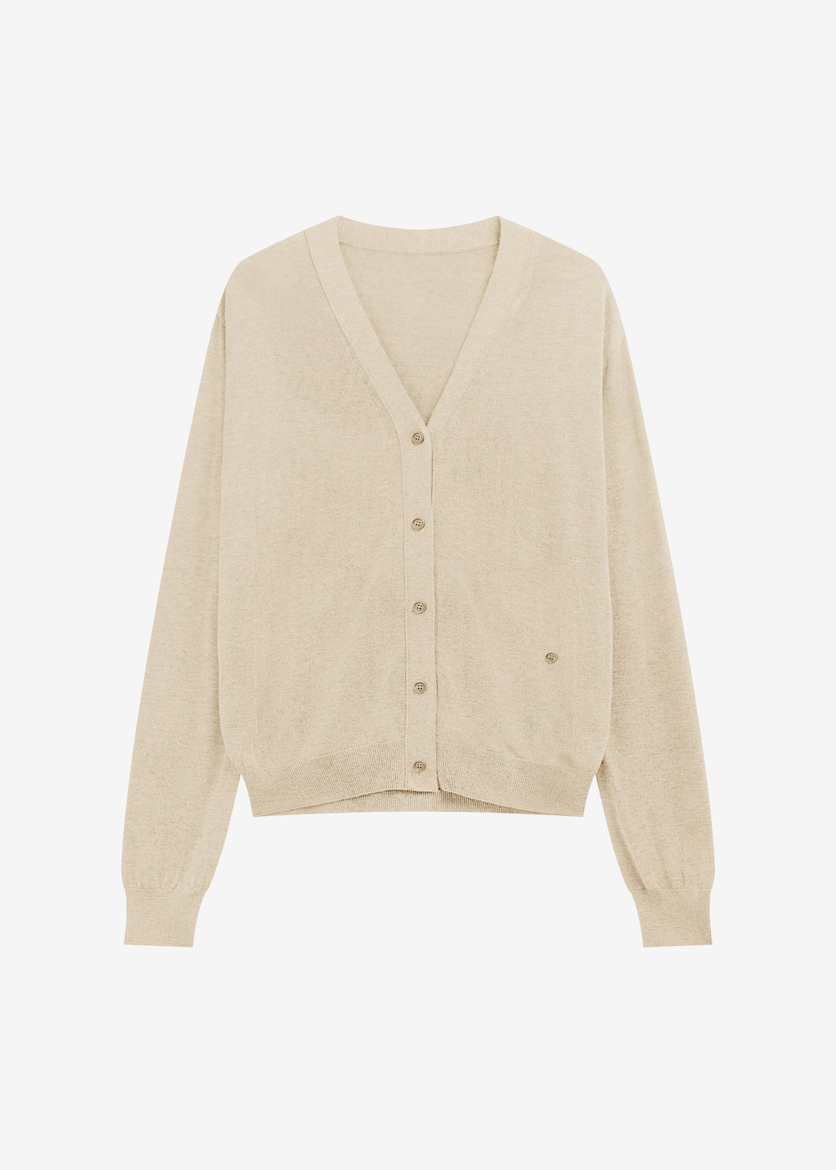 Zina V-Neck Cardigan - Beige β view 10 of 10