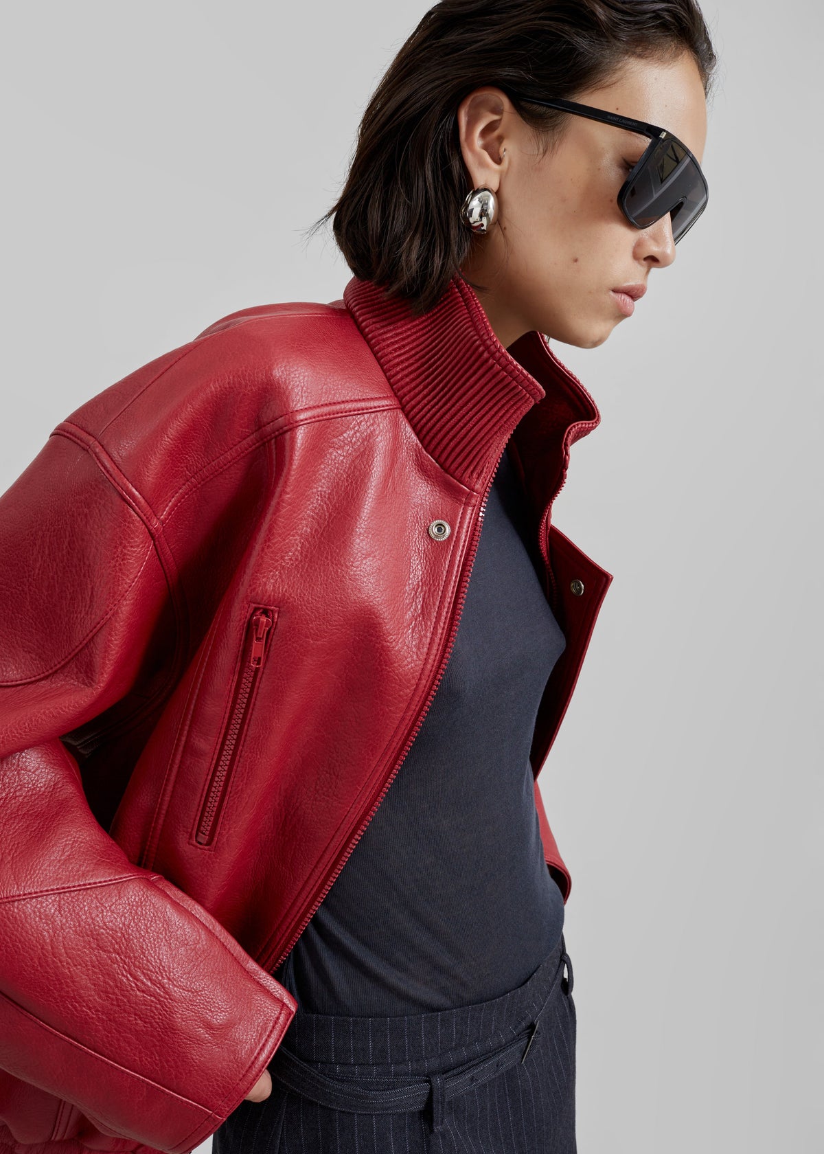 Zion Bomber Jacket - Red β view 7 of 11