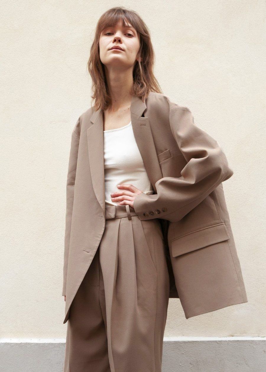 Bea Blazer - Latte Blazer Nickishop β view 10 of 15
