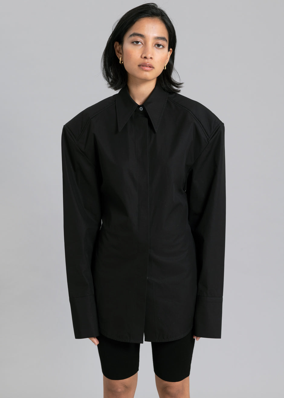 Bec Padded Shirt - Black Shirt Paper Moon β view 6 of 8