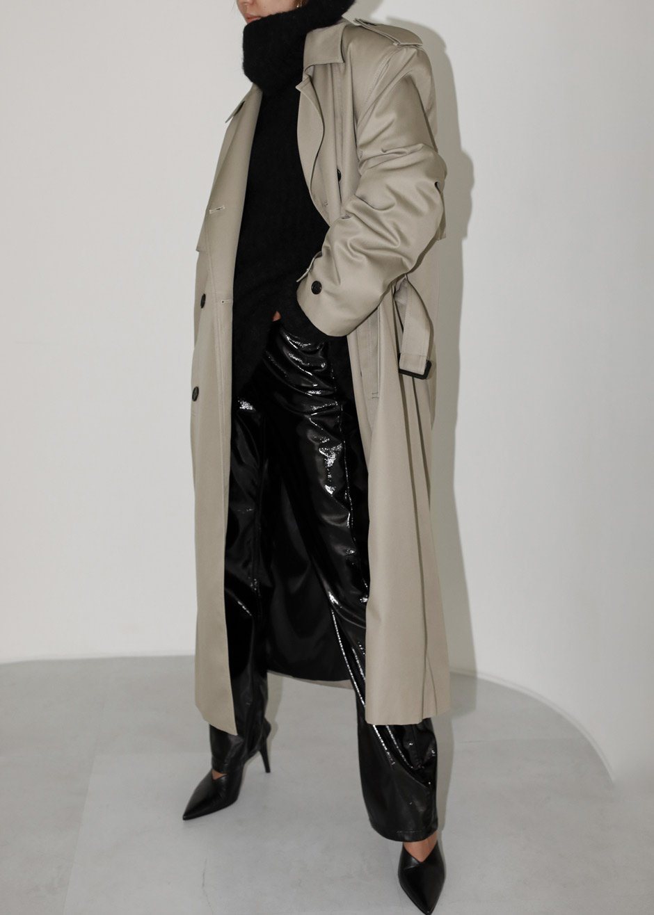 Eugene Trench Coat - Pale Khaki Coat Nickishop β view 12 of 13