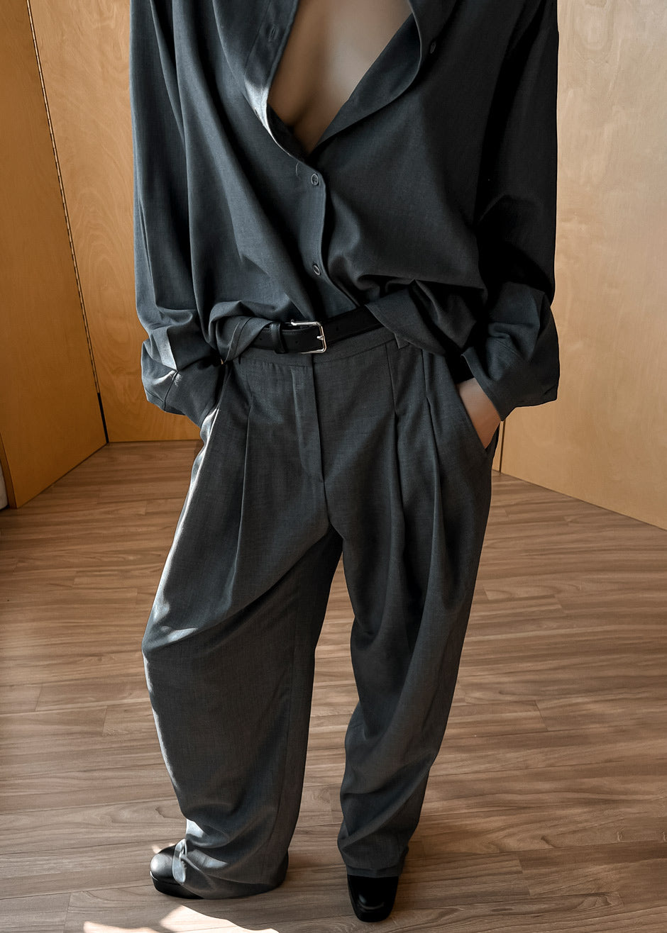 Gelso Shirt - Dark Grey Melange Shirt Nickishop β view 2 of 11