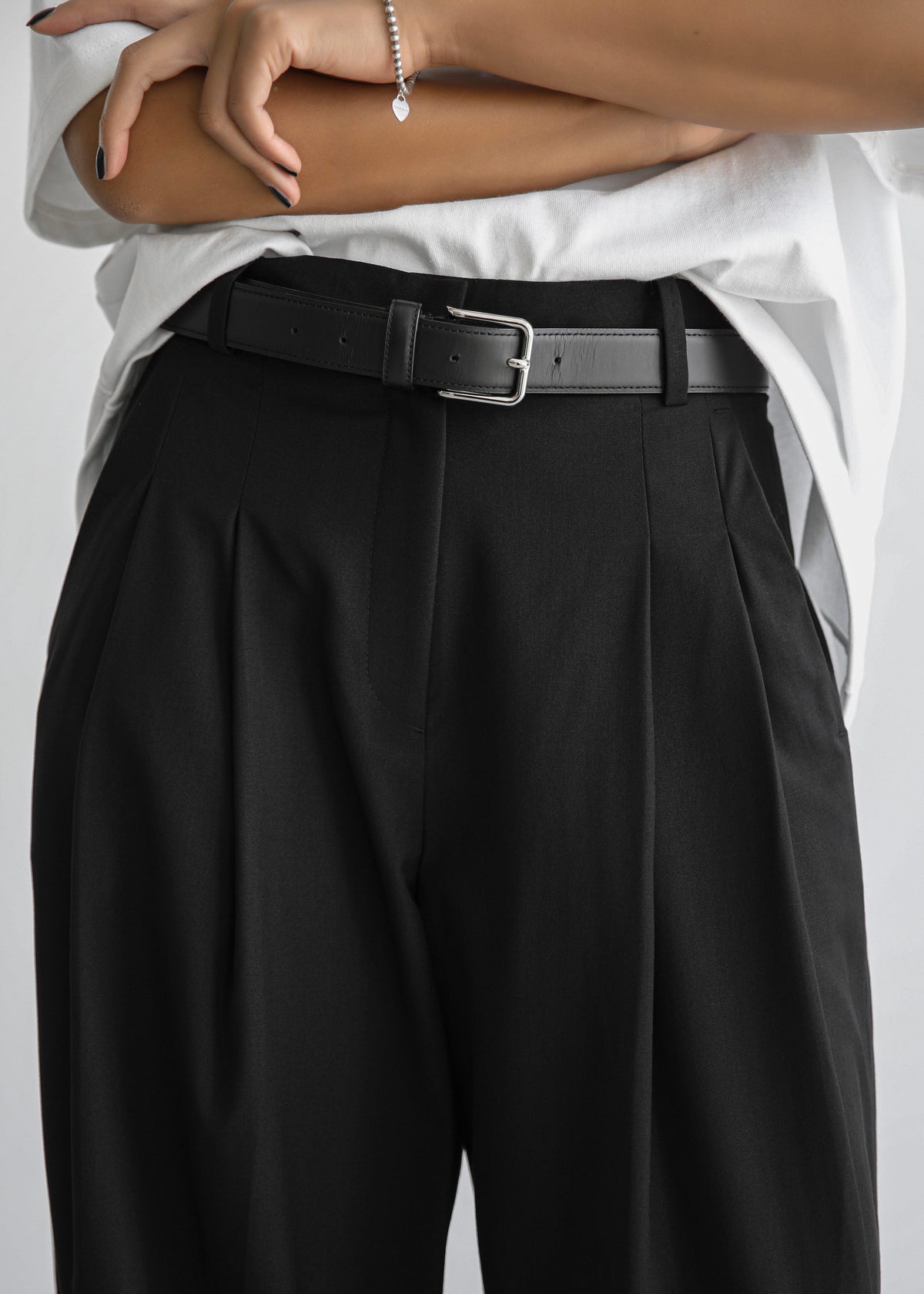 Gelso Pleated Trousers - Black β view 4 of 14