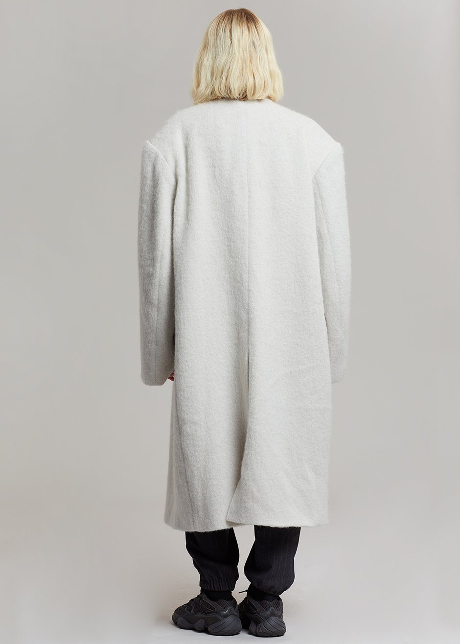 John Oversized Coat - Birch Coat Nickishop β view 12 of 13
