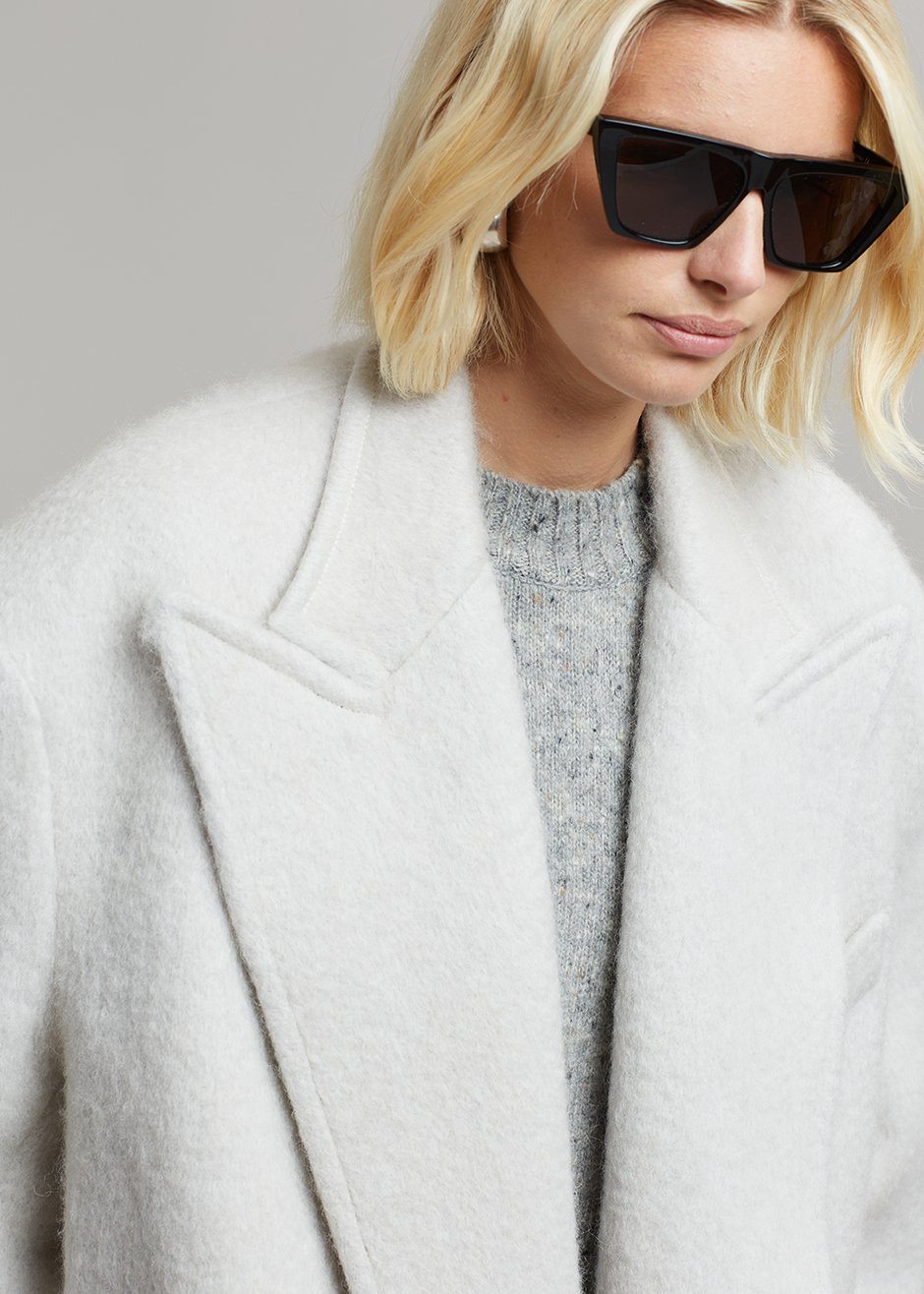 John Oversized Coat - Birch Coat Nickishop β view 10 of 13