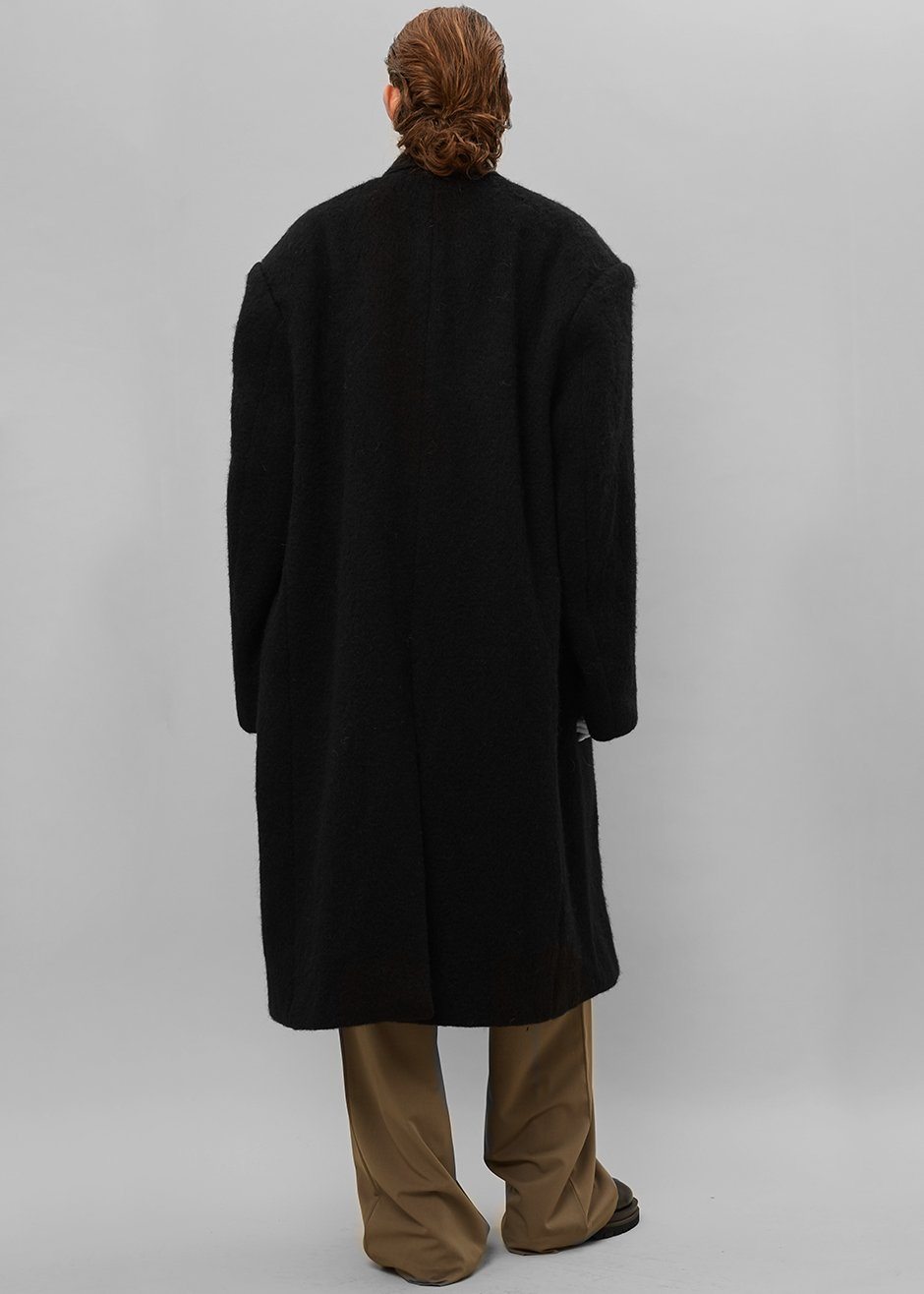 John Oversized Coat - Black Coat Nickishop β view 9 of 10