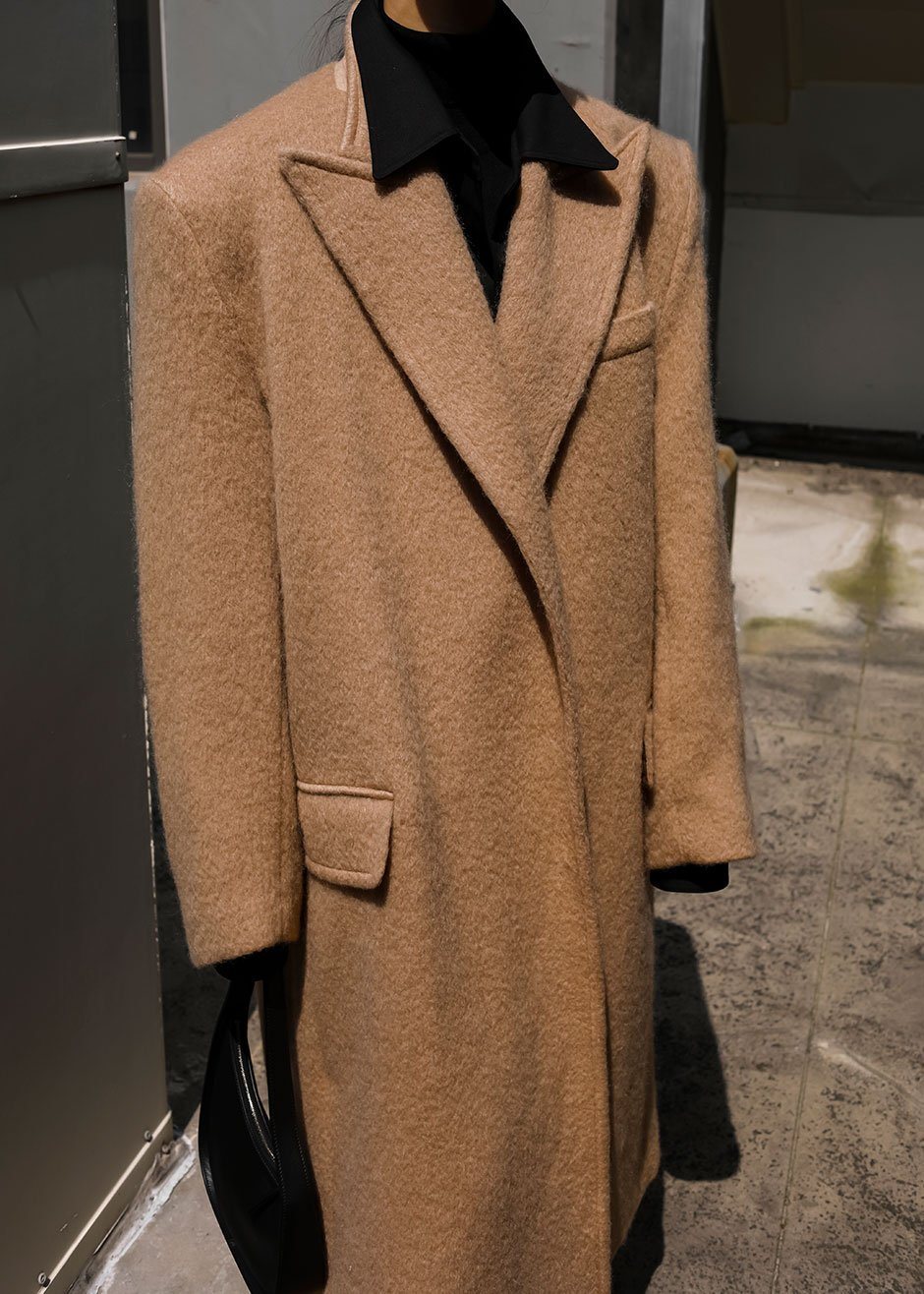 John Oversized Coat - Camel Coat Nickishop β view 5 of 17