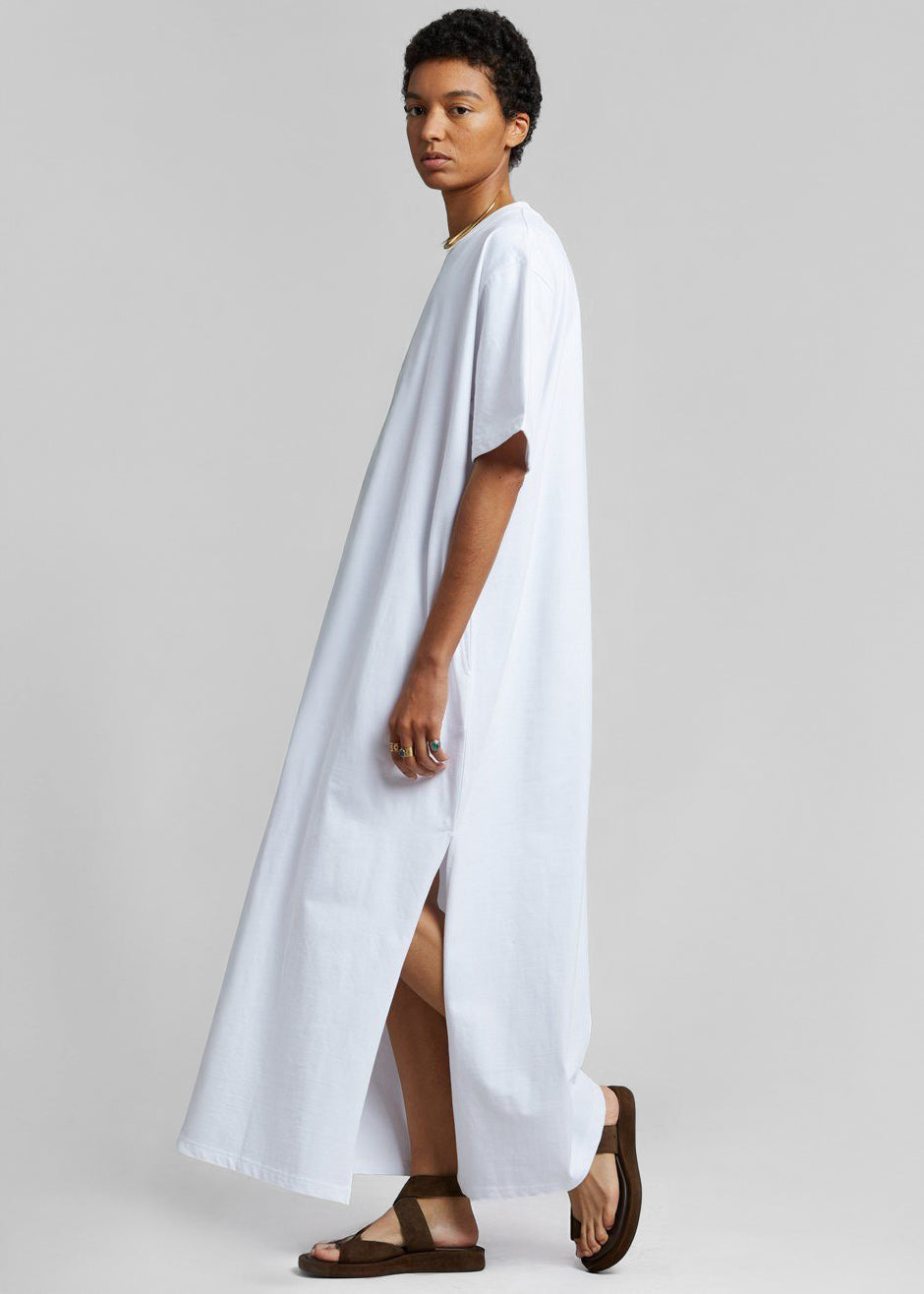Lou Oversized Tee Dress - Optic White β view 7 of 8