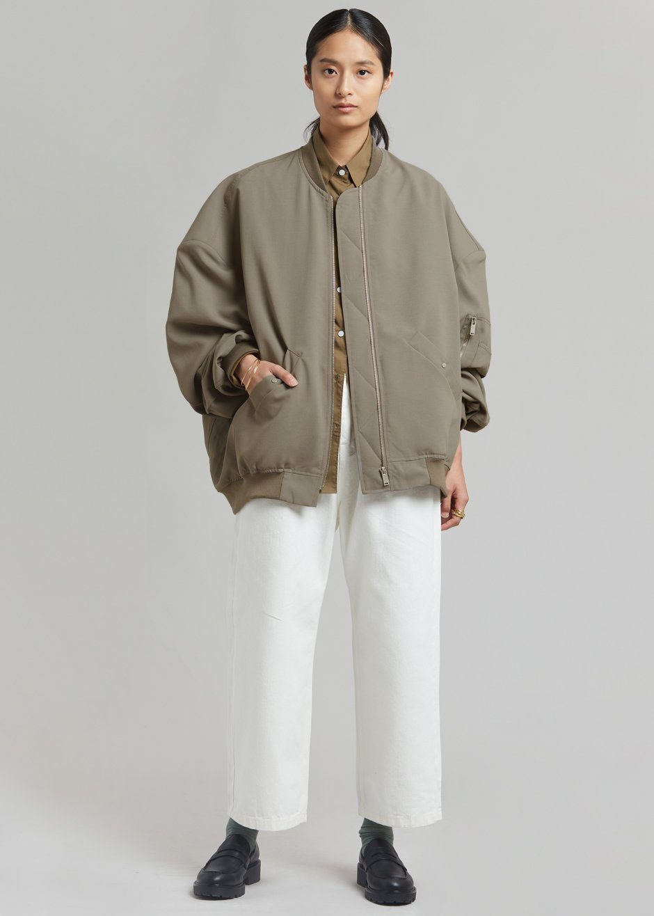 Lumi Bomber Jacket - Dark Olive Jacket Nickishop β view 5 of 12
