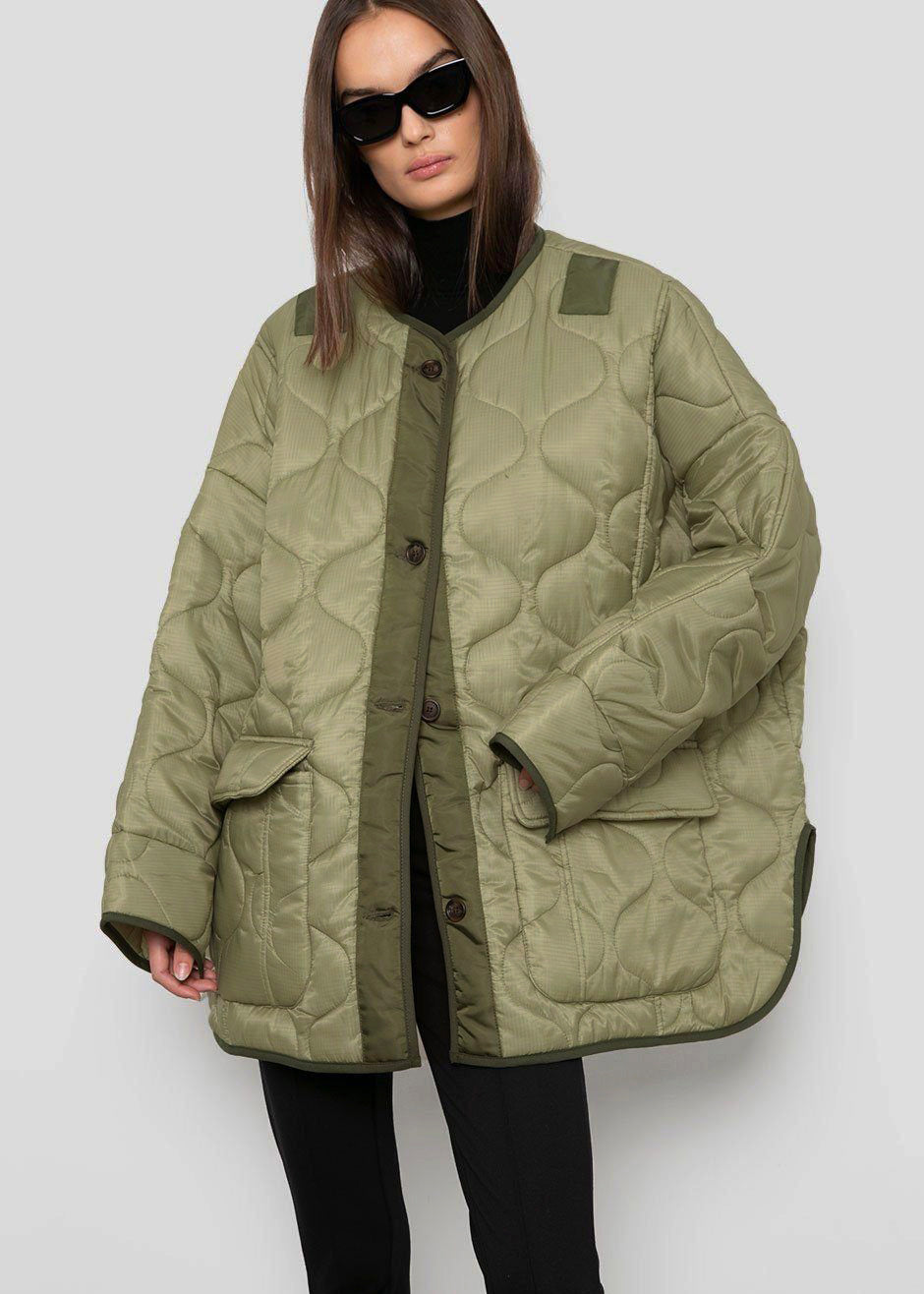Teddy Quilted Jacket - Moss Green β view 5 of 11