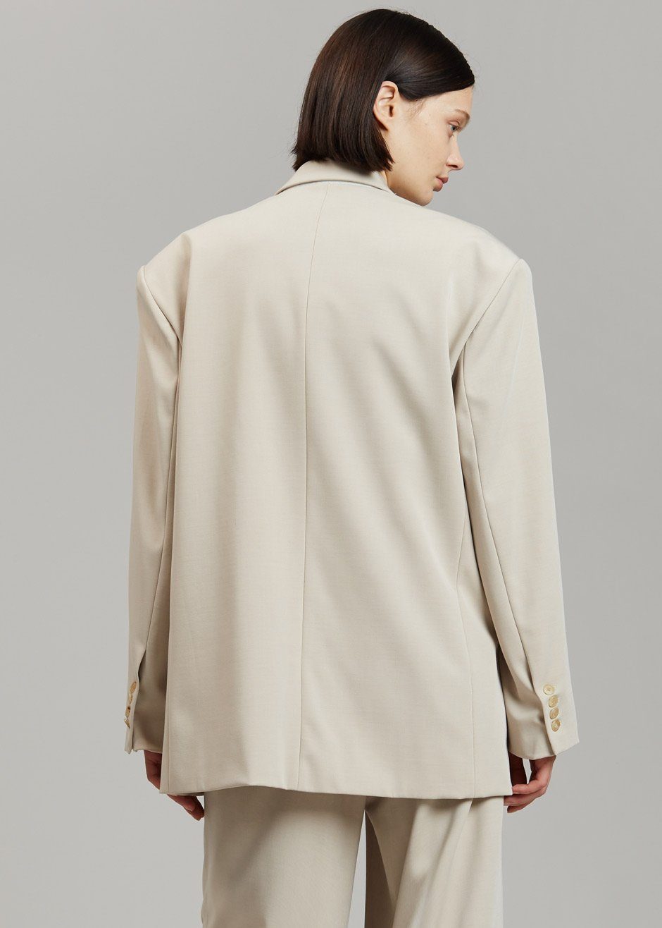 Stevie Oversized Blazer - Beige Blazer Nickishop β view 12 of 13