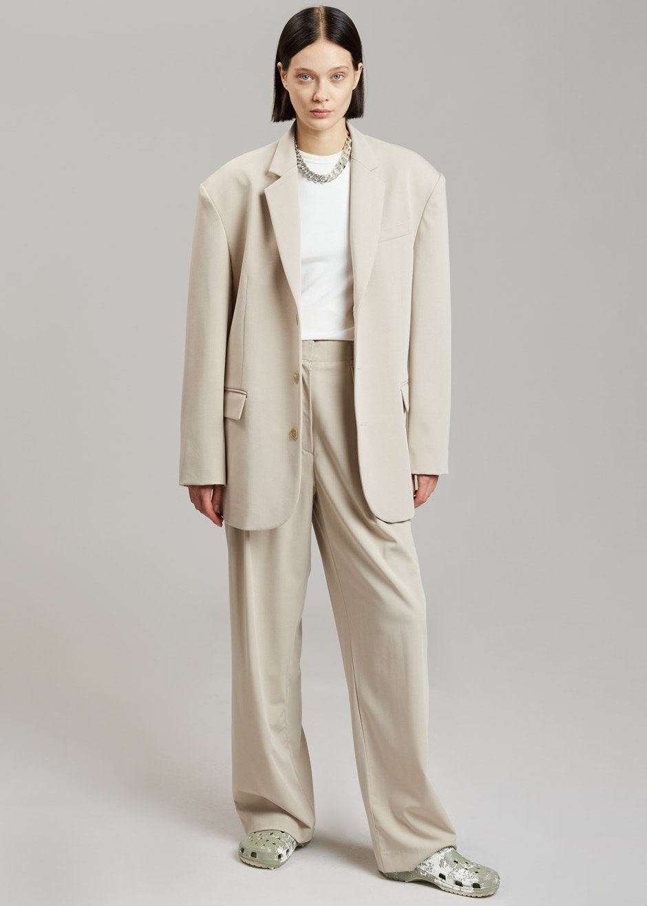 Stevie Oversized Blazer - Beige Blazer Nickishop β view 5 of 13