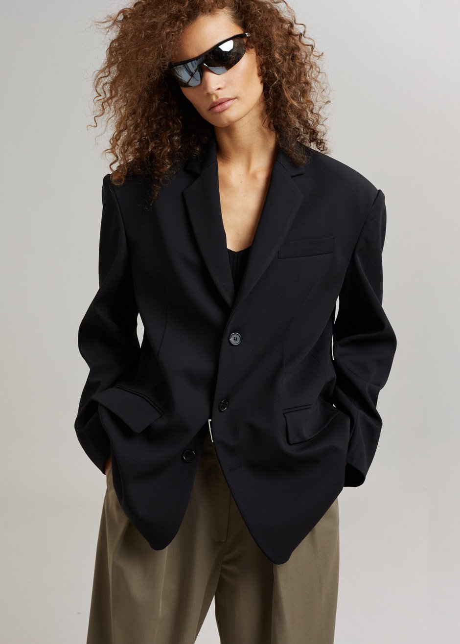 Stevie Oversized Blazer - Black Blazer Nickishop β view 3 of 13