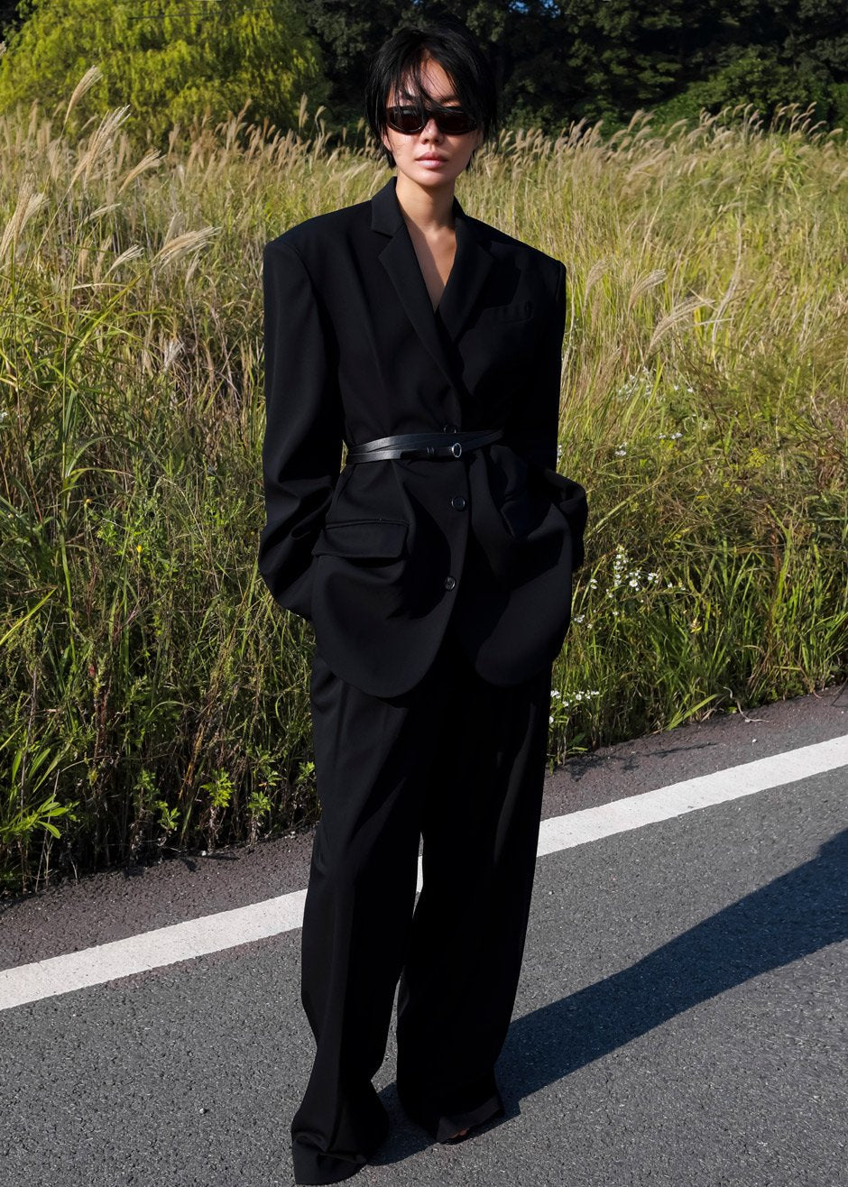 Stevie Oversized Blazer - Black Blazer Nickishop β view 12 of 13