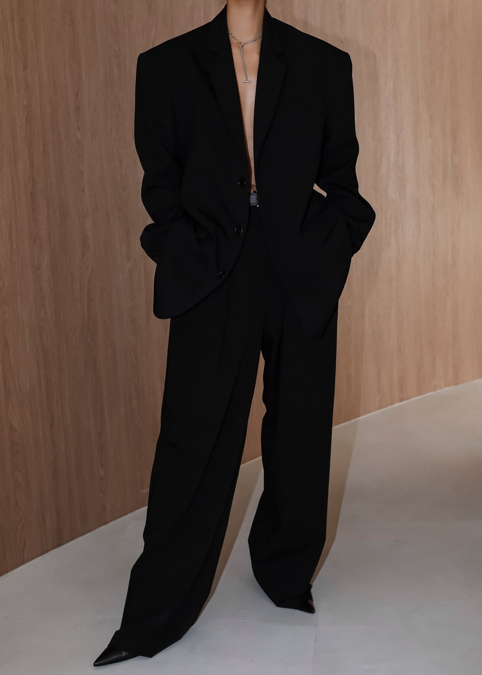 Stevie Oversized Blazer - Black Blazer Nickishop β view 10 of 13
