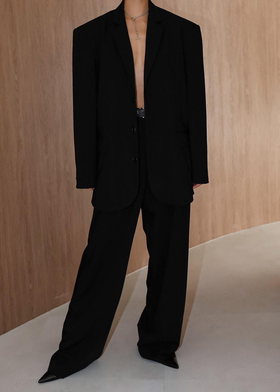 Stevie Oversized Blazer - Black Blazer Nickishop β view 6 of 13