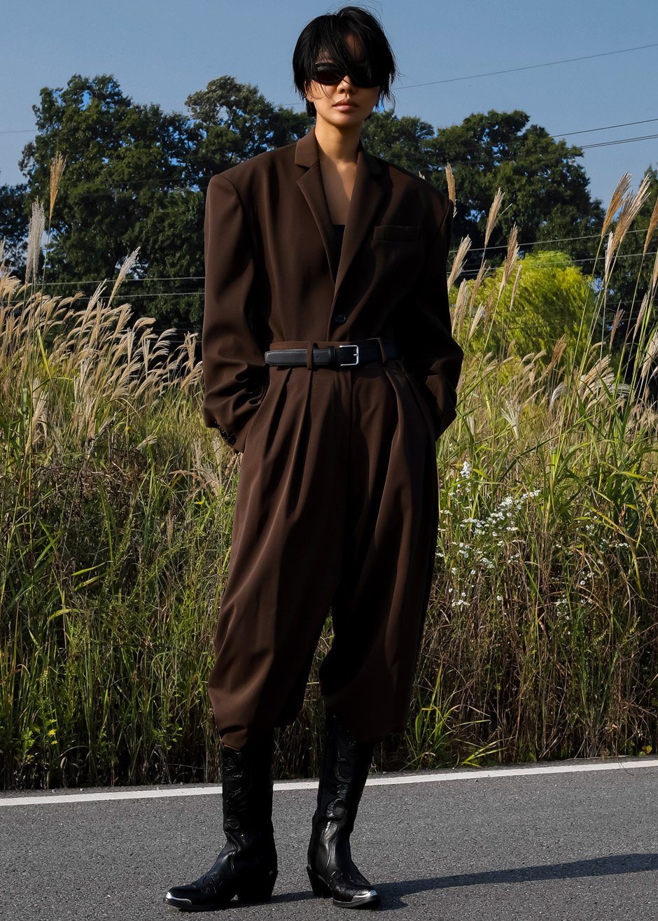 Tansy Pleated Trousers - Chocolate Pants Nickishop β view 10 of 13