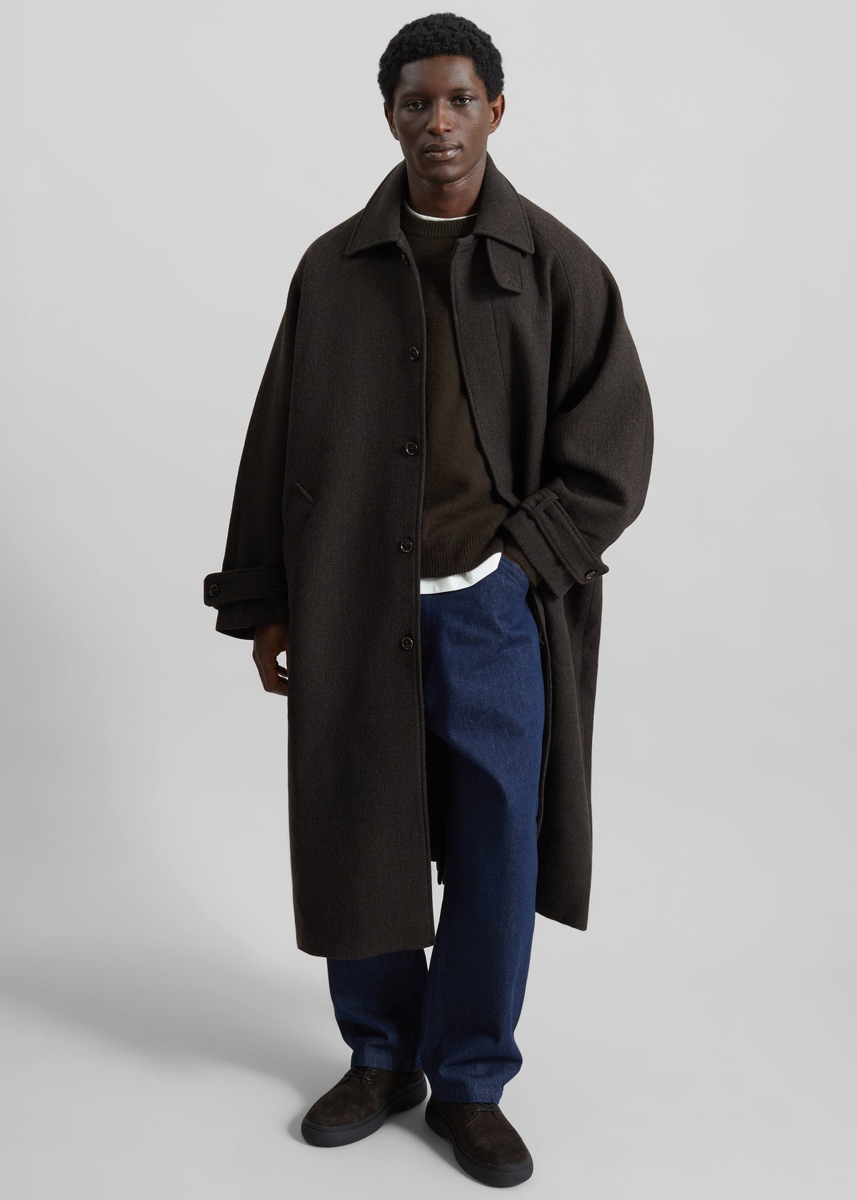 Zach Wool Blend Coat - Brown – view 6 of 8
