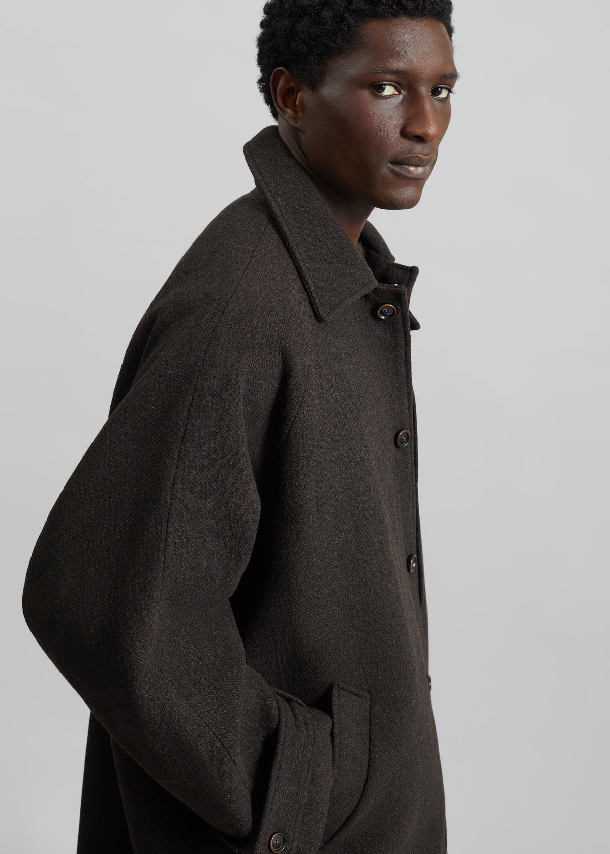 Zach Wool Blend Coat - Brown – view 7 of 8