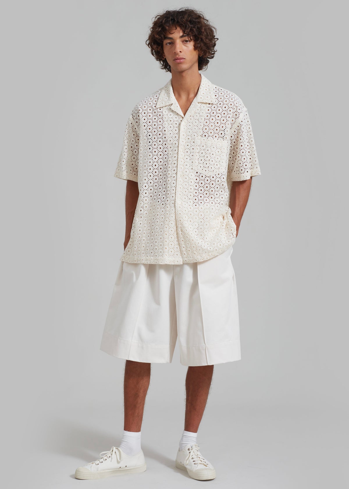 Adan Bermuda Shorts - Cream – view 1 of 11
