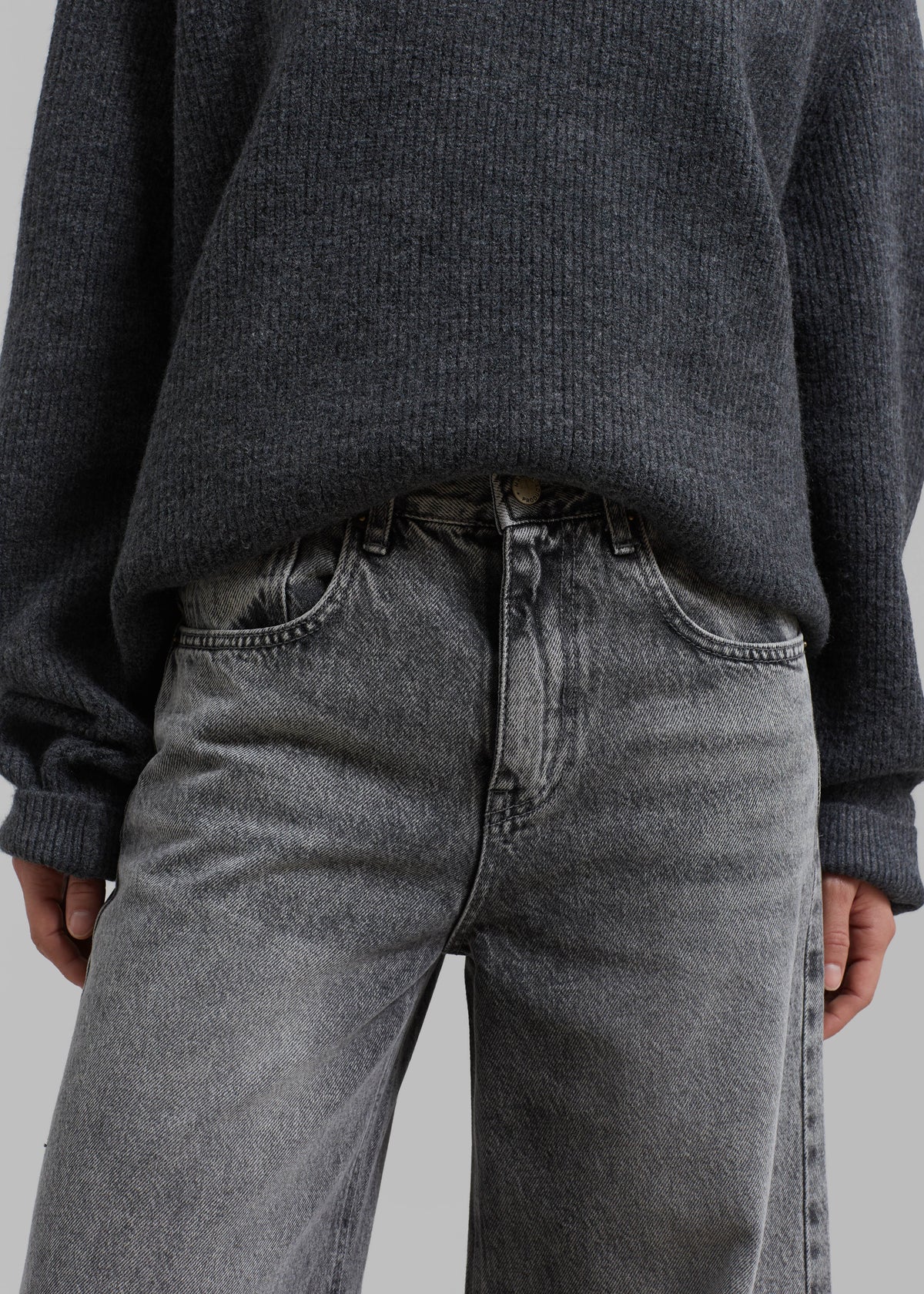 Alani Wide Leg Jeans - Black Wash – view 2 of 10
