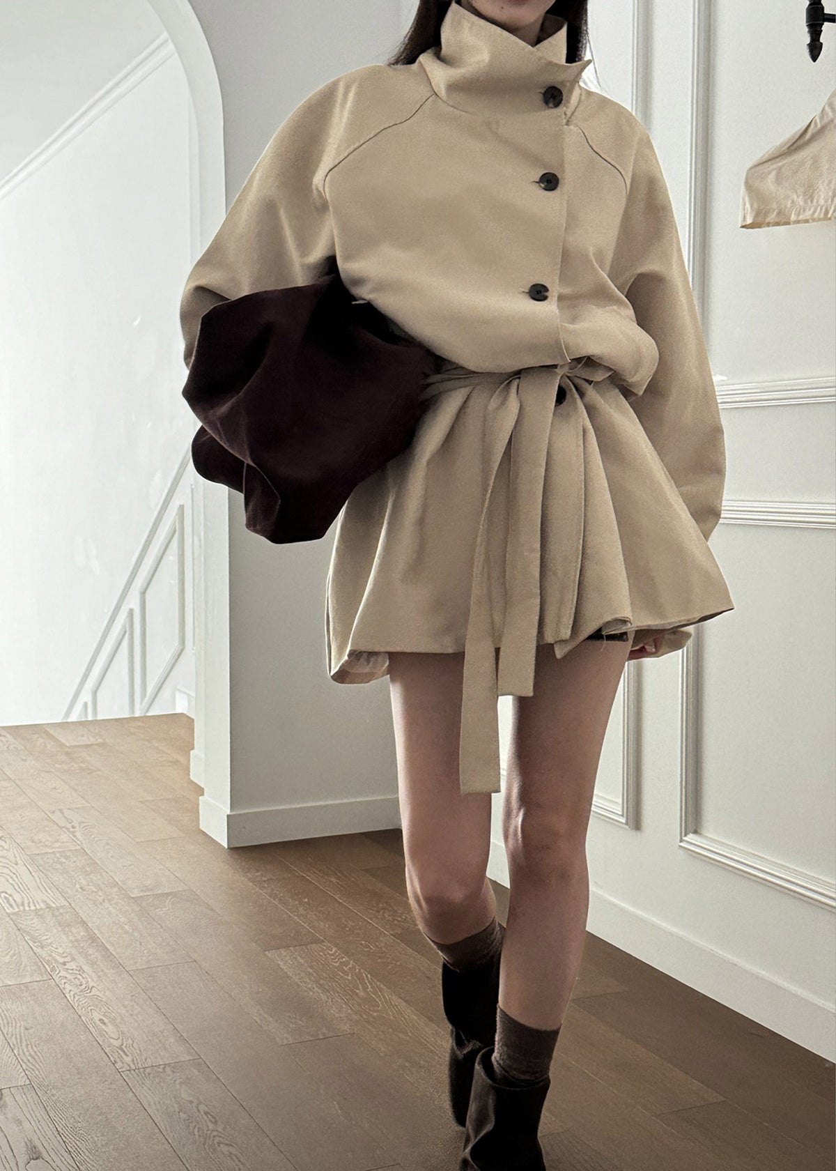 Alberta Short Trench - Beige – view 8 of 11