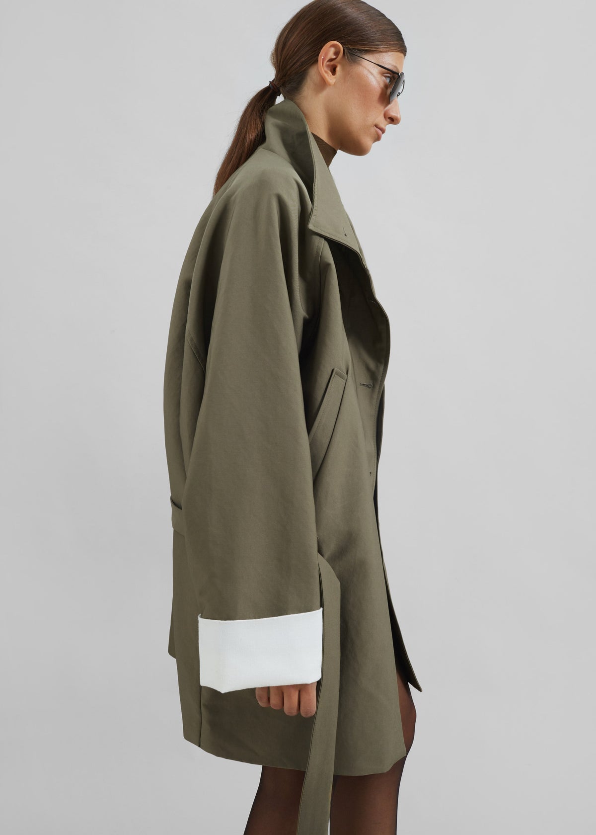 Alberta Short Trench - Khaki – view 2 of 10