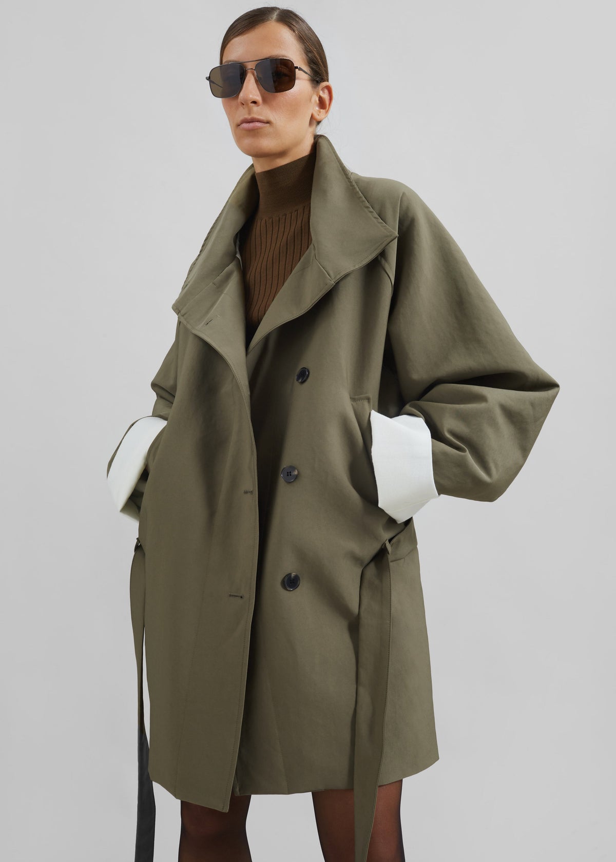 Alberta Short Trench - Khaki – view 4 of 10