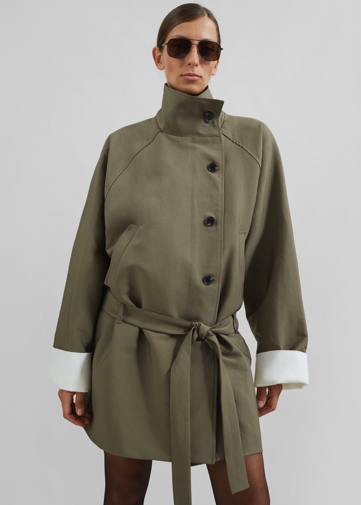 Alberta Short Trench - Khaki – view 8 of 10