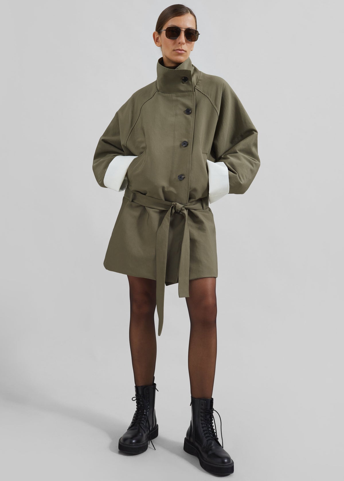 Alberta Short Trench - Khaki – view 1 of 10