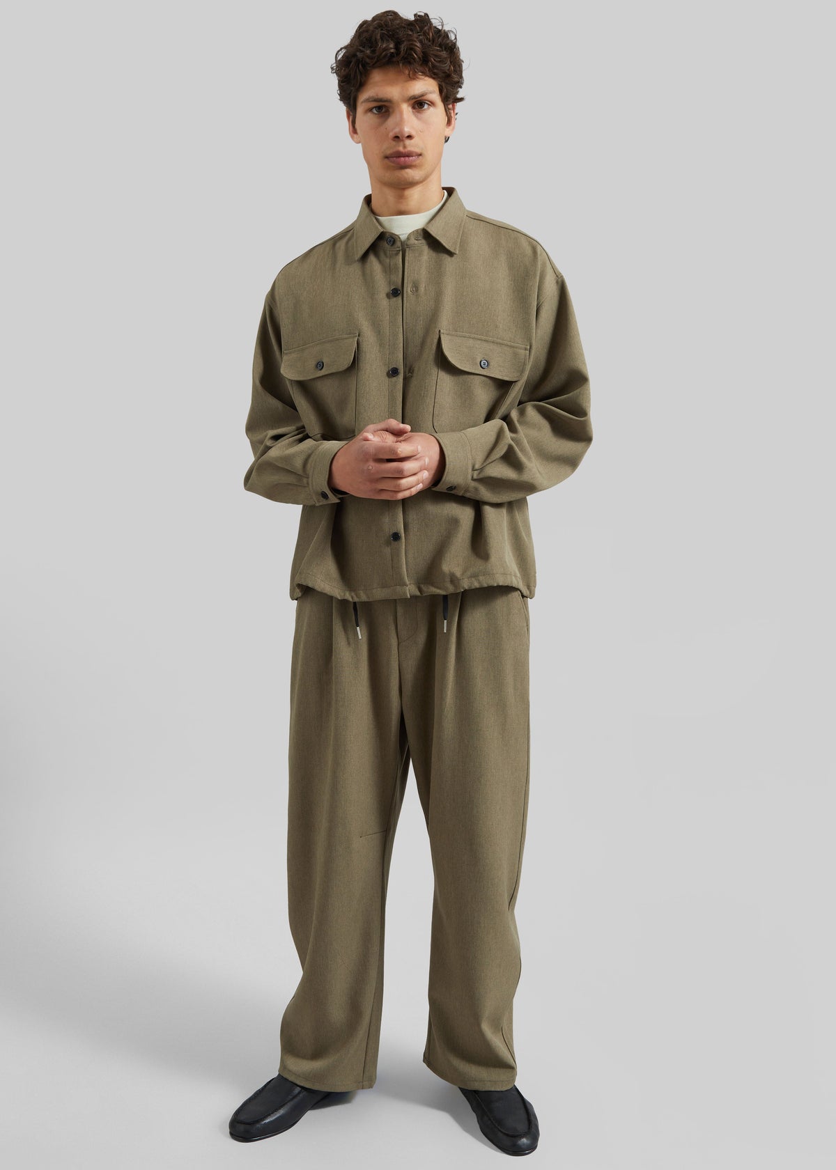 Alessio Shirt Jacket - Olive – view 2 of 8
