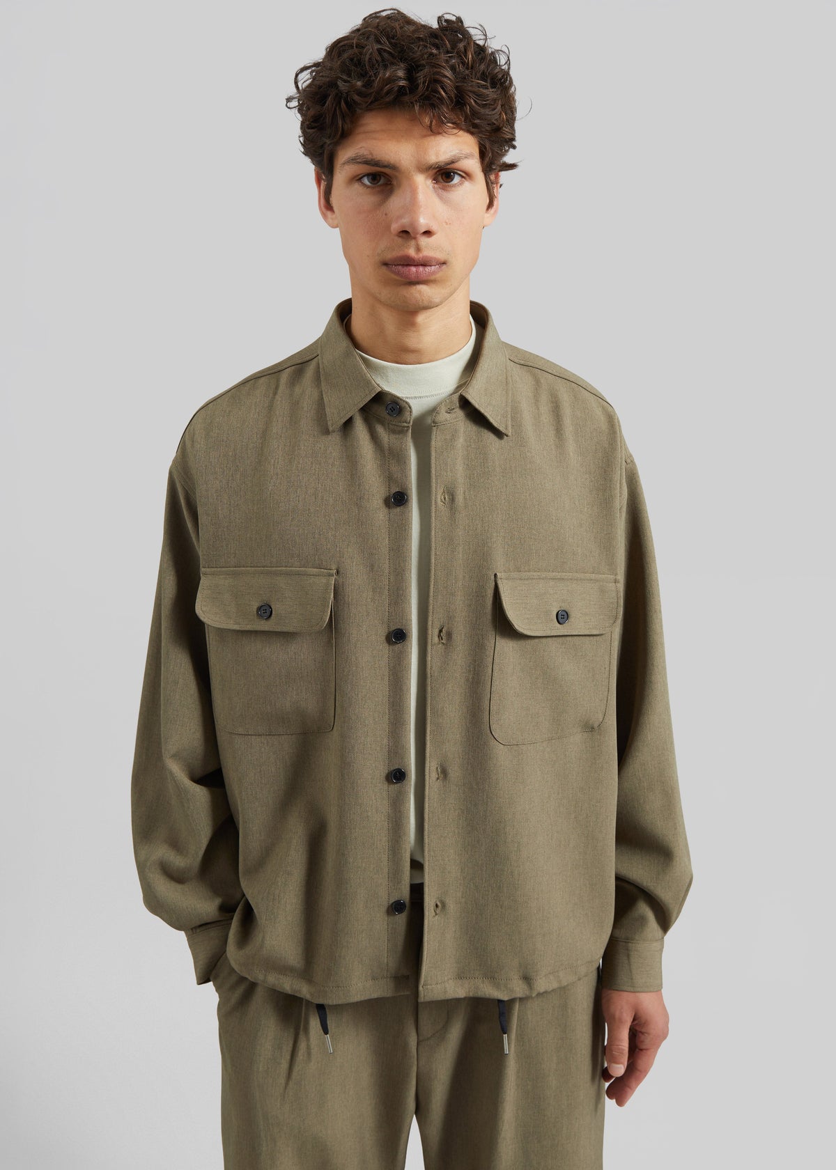 Alessio Shirt Jacket - Olive – view 5 of 8