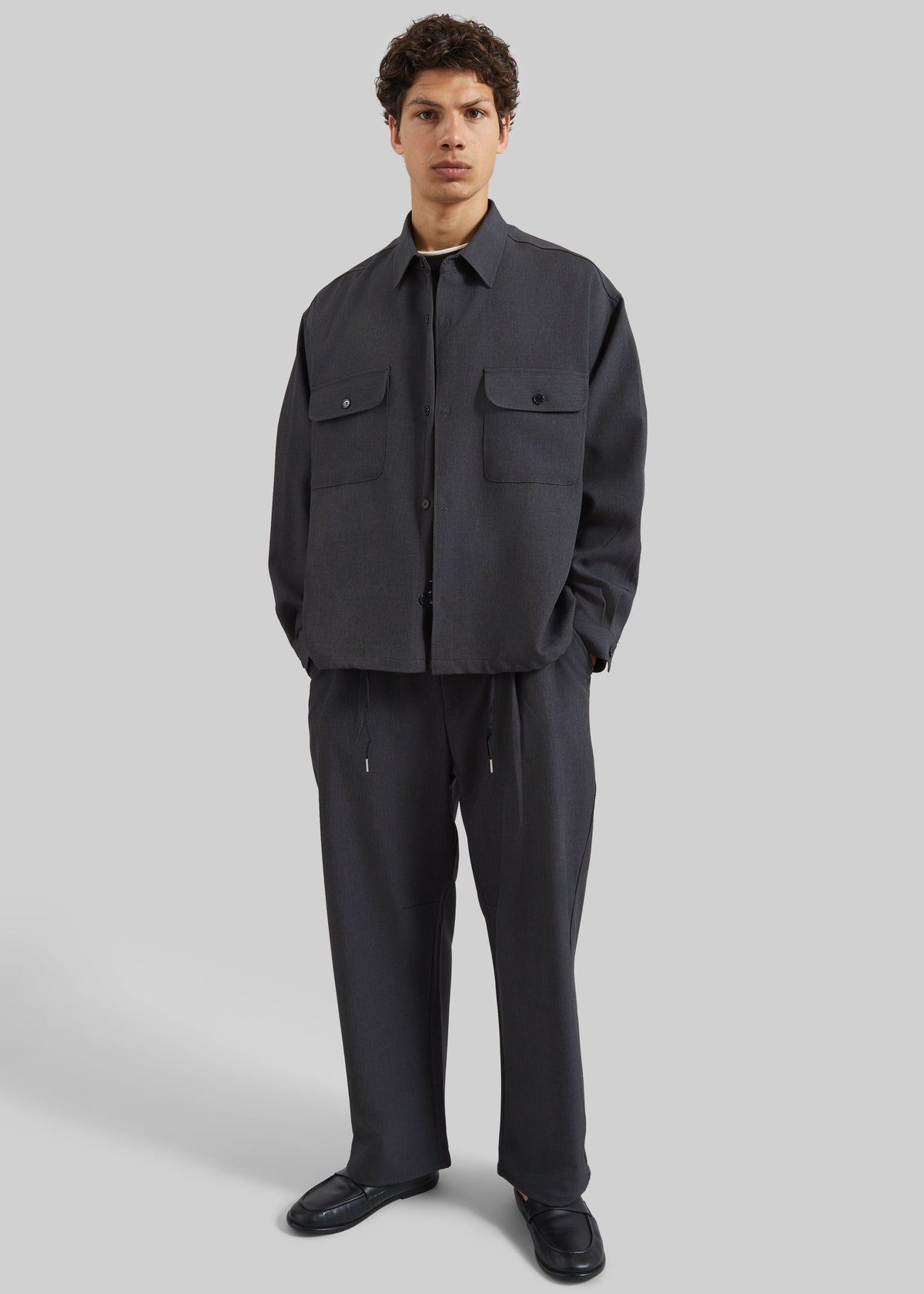 Alessio Straight Trousers - Charcoal – view 6 of 8