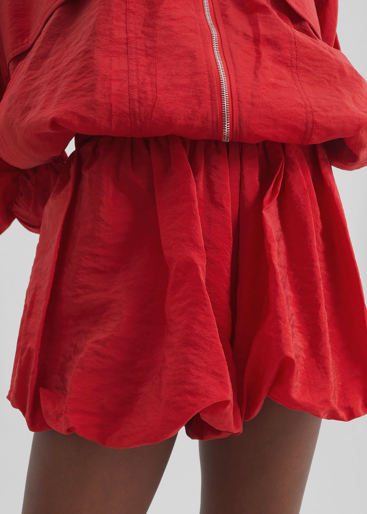 Alina Bubble Hem Shorts - Red – view 3 of 8