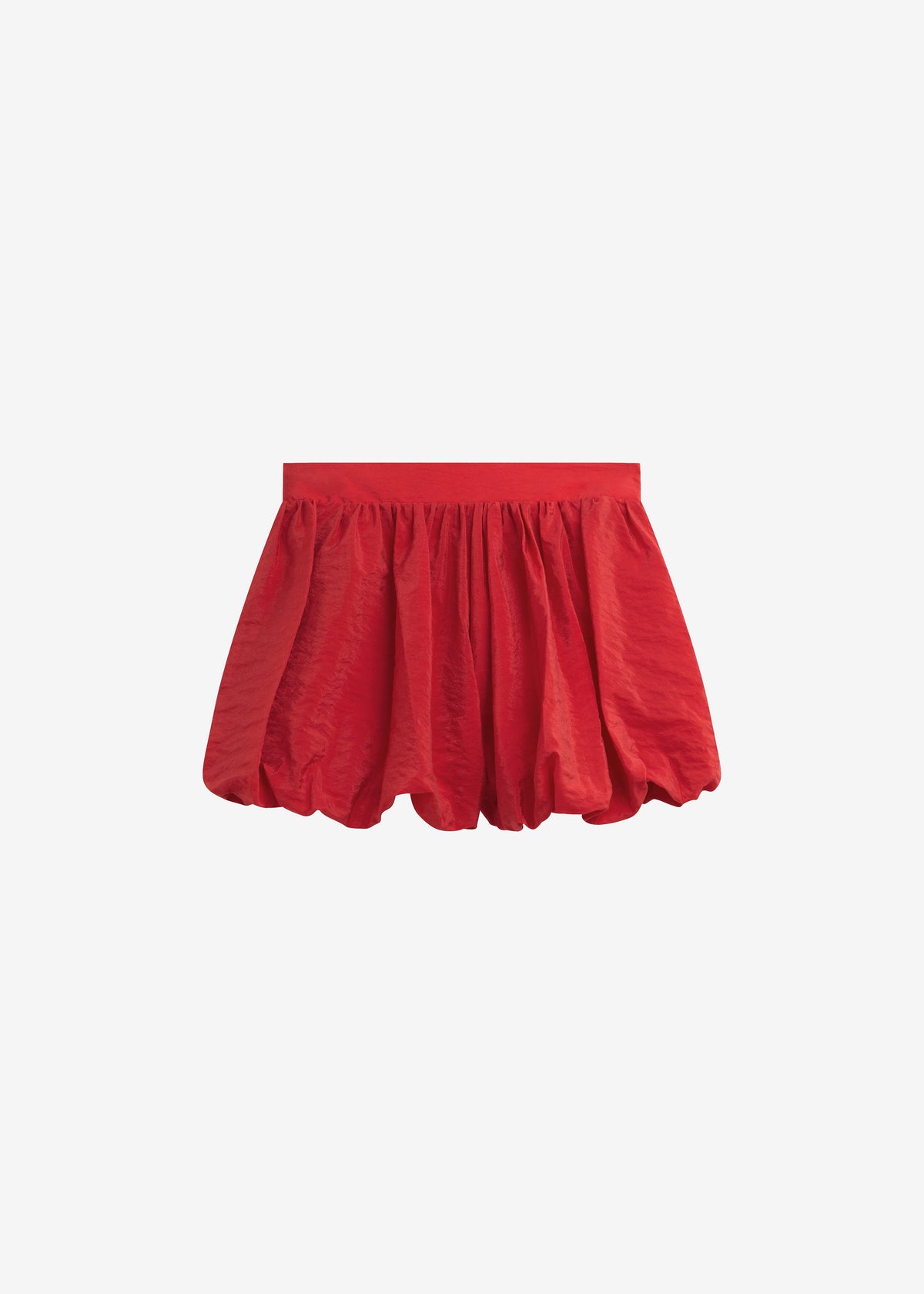 Alina Bubble Hem Shorts - Red – view 8 of 8