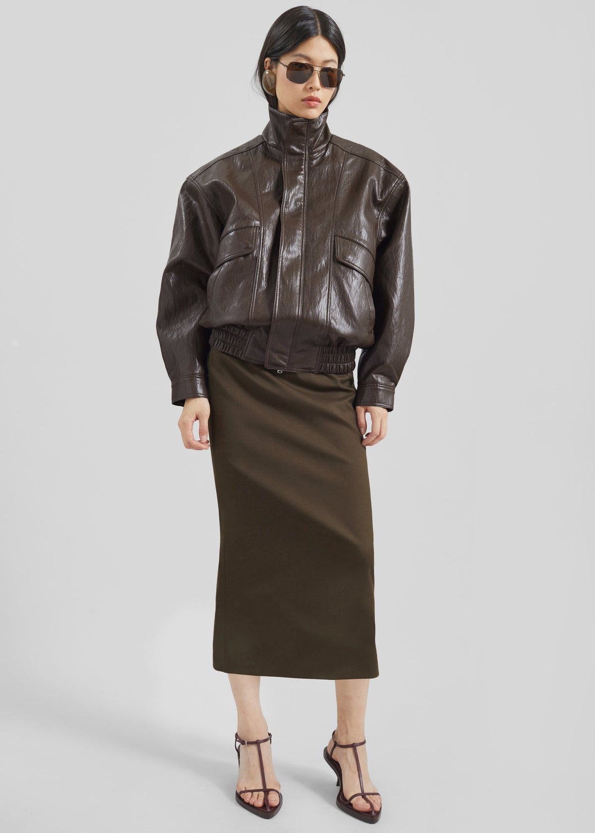 Alrose Midi Skirt - Mocha – view 1 of 7