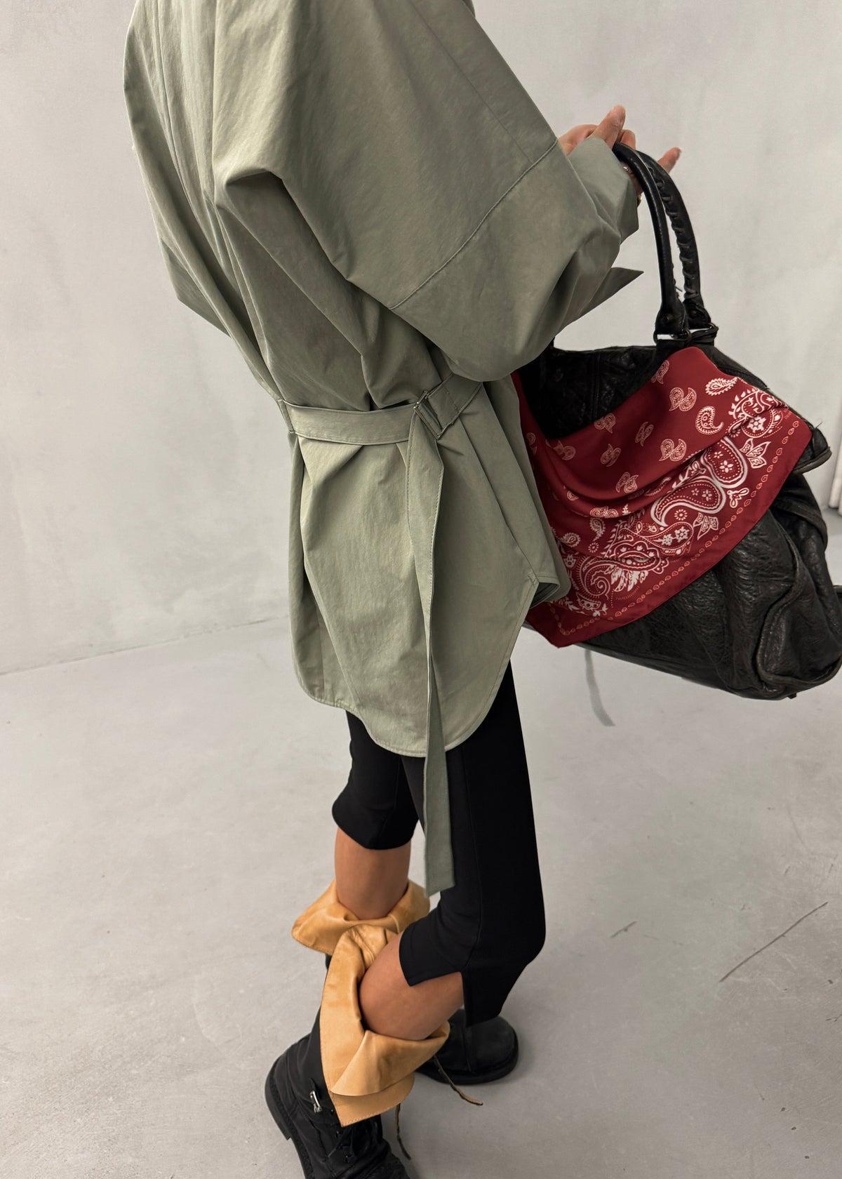 Ames Belted Top - Sage – view 2 of 9