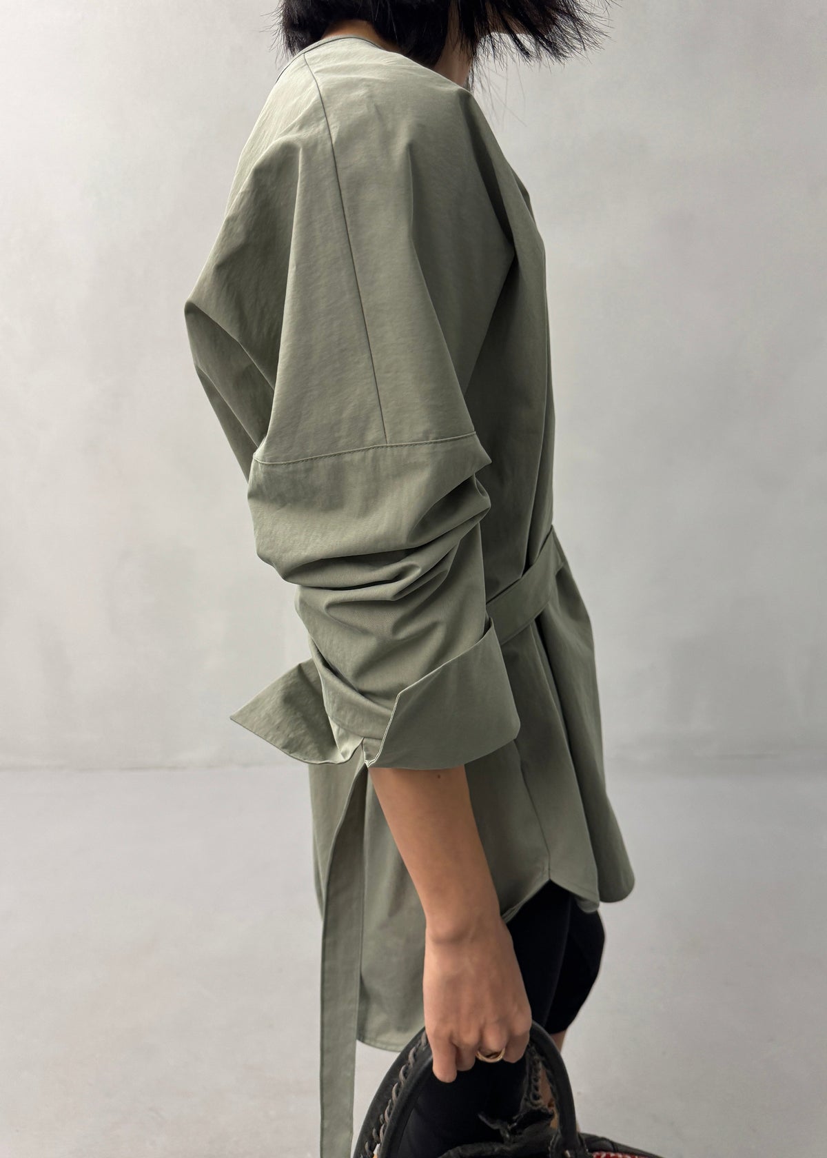 Ames Belted Top - Sage – view 4 of 9
