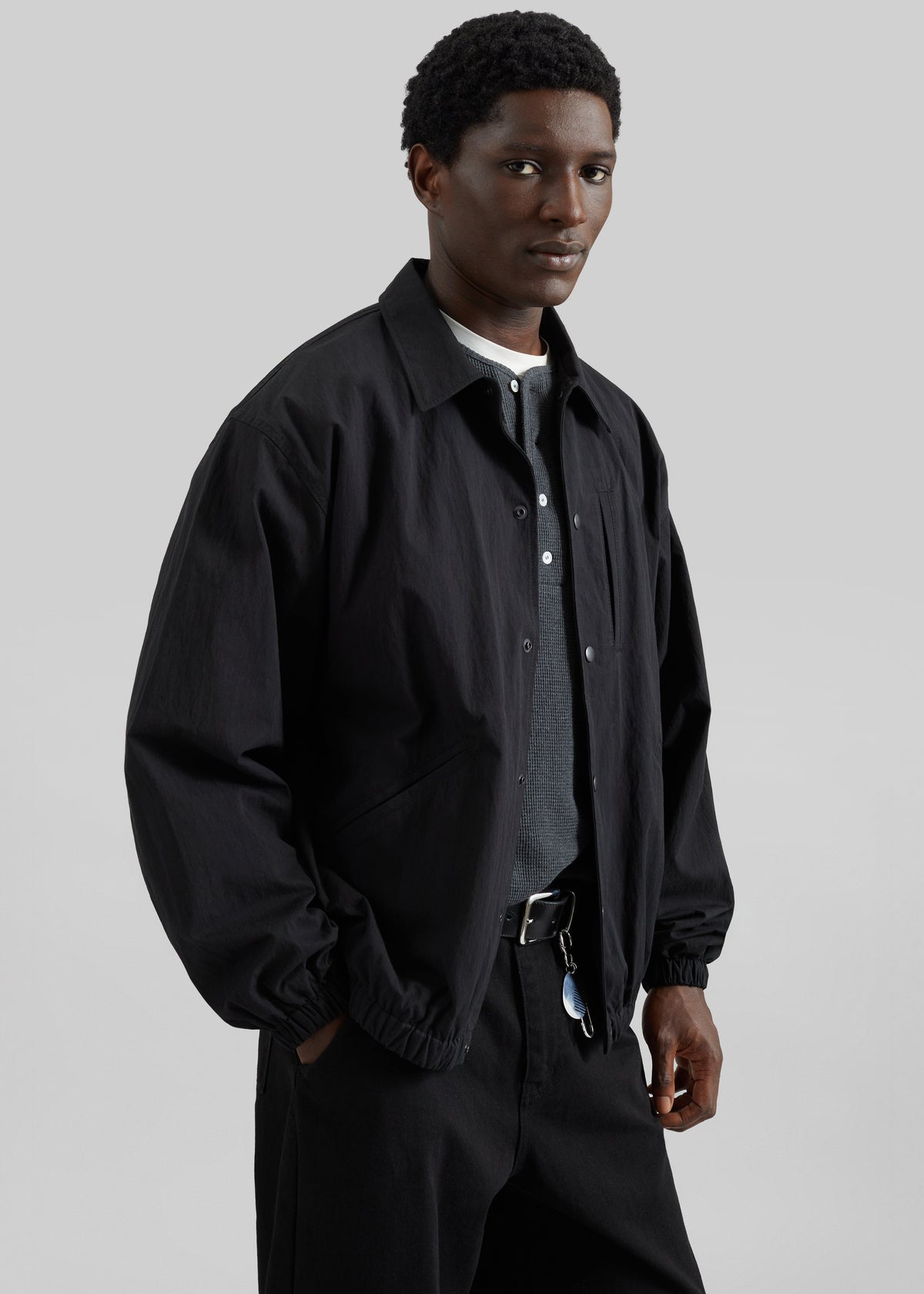 Andres Coach Jacket - Black – view 4 of 8