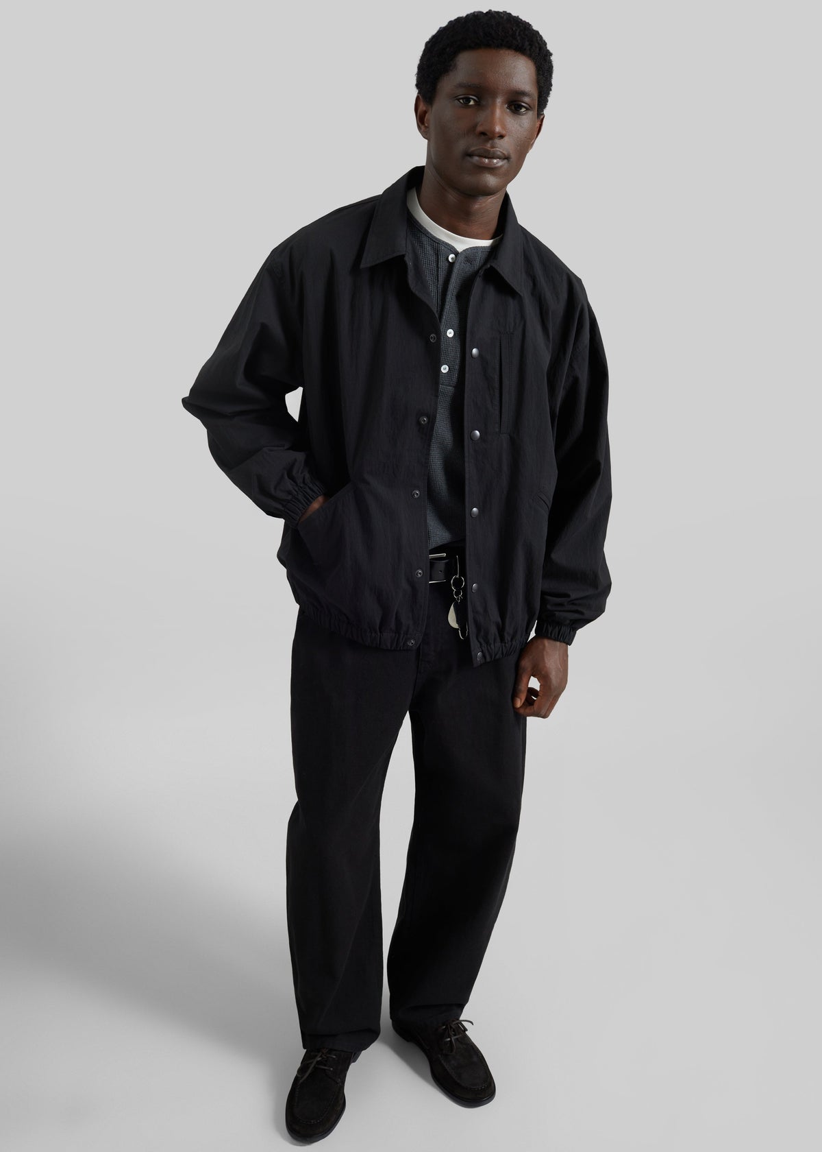 Andres Coach Jacket - Black – view 5 of 8