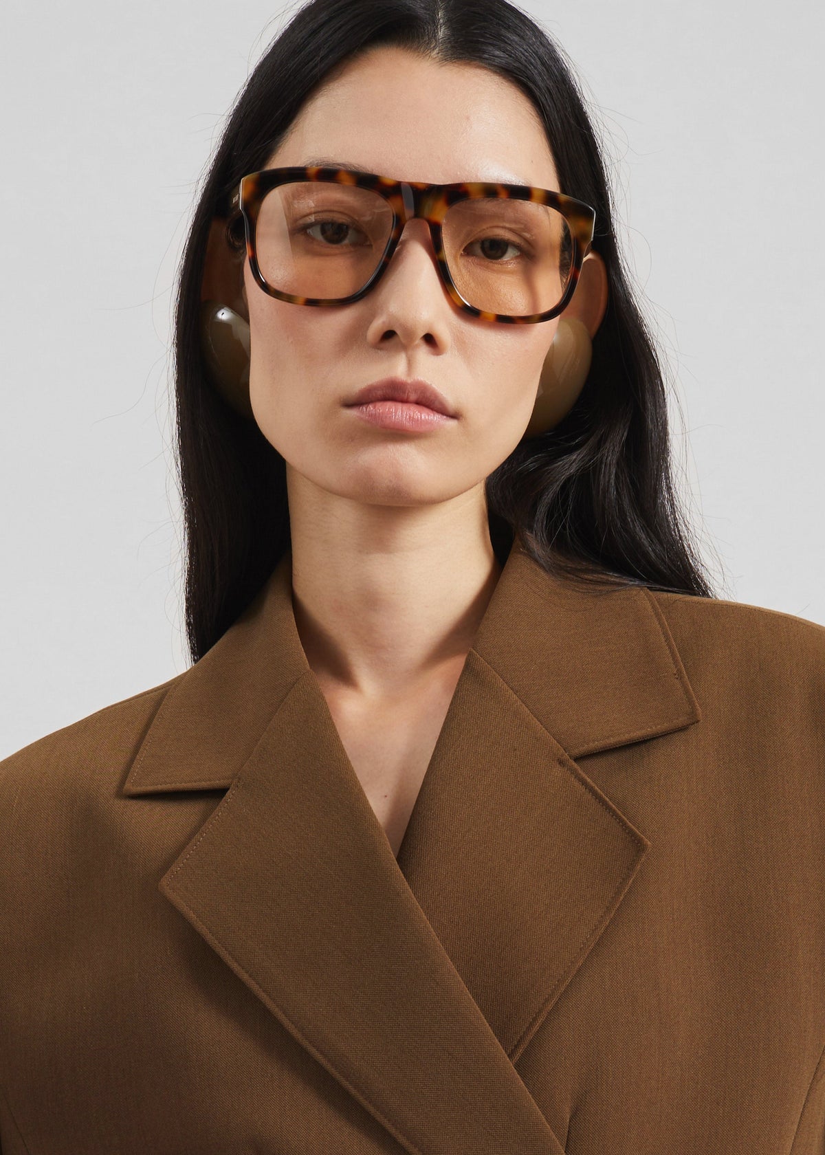 Antwerp Wrap Blazer - Brown – view 3 of 8