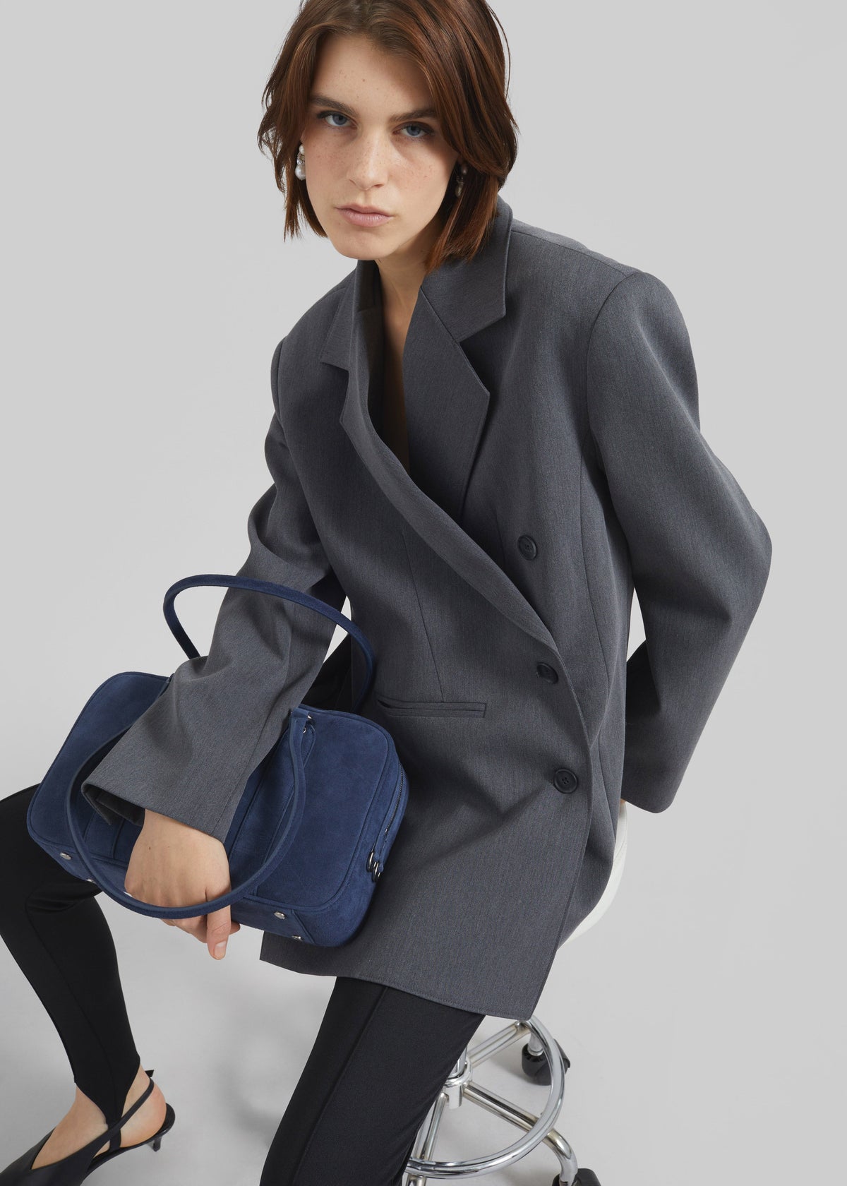 Antwerp Wrap Blazer - Grey – view 1 of 9