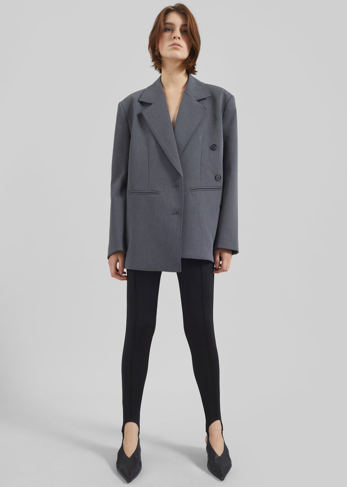 Antwerp Wrap Blazer - Grey – view 6 of 9