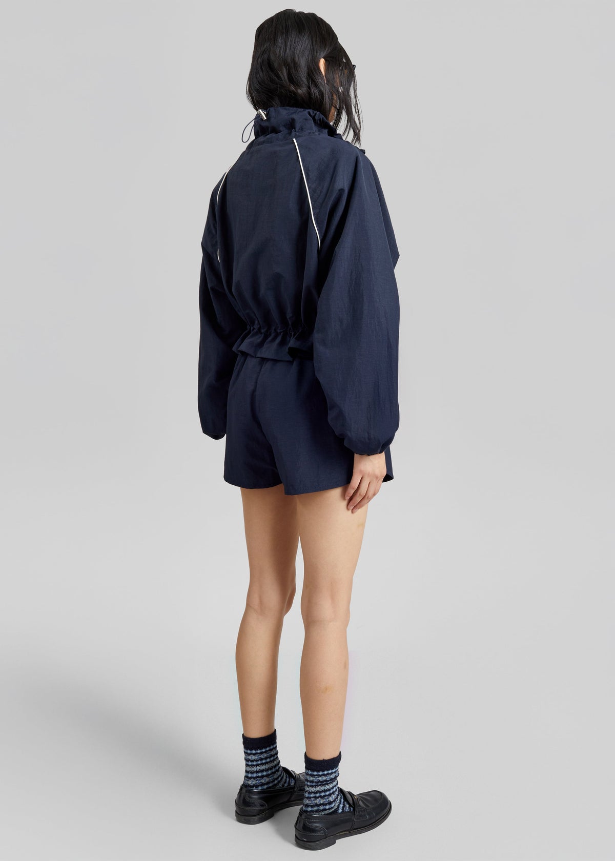 Arizona Drawstring Track Jacket - Navy – view 6 of 7