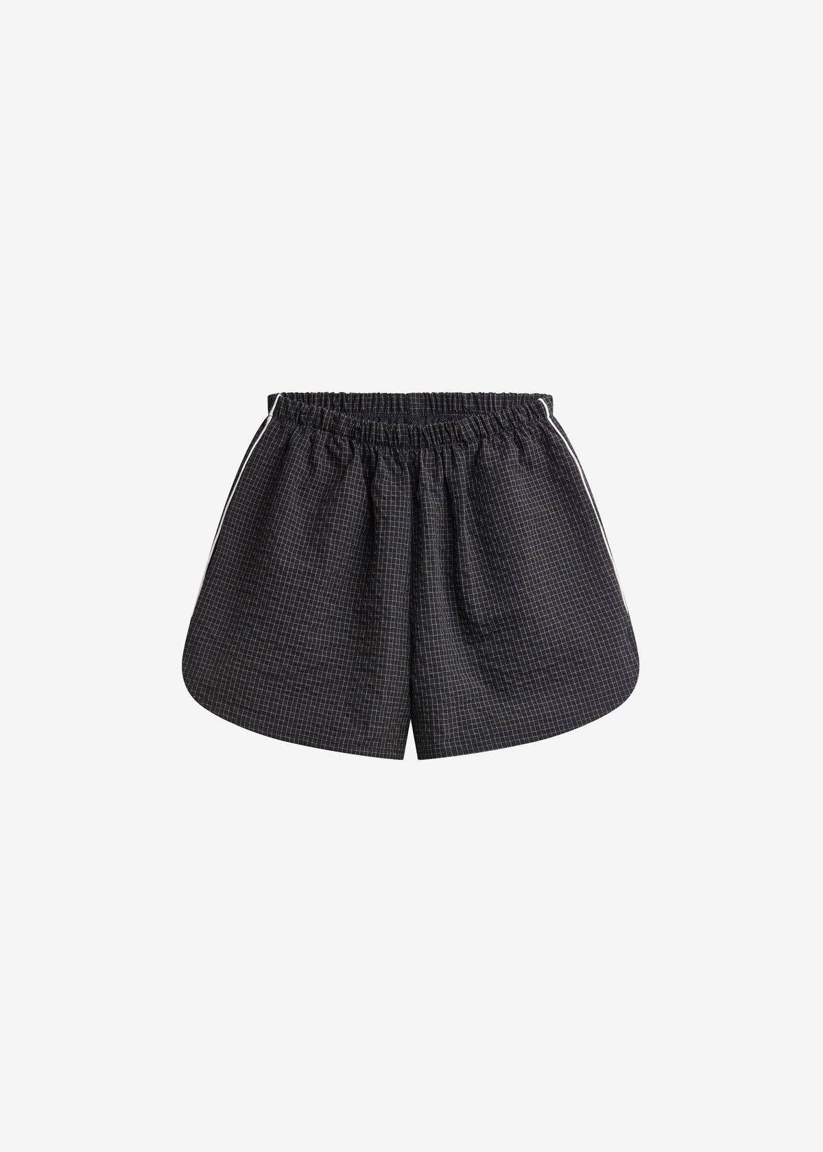 Arizona Seersucker Track Shorts - Checked Black – view 10 of 10