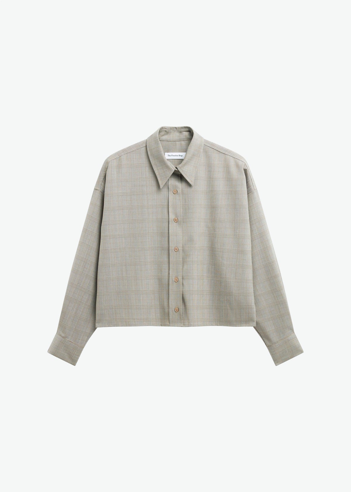 Arlen Boxy Shirt - Beige Glen Plaid – view 10 of 10
