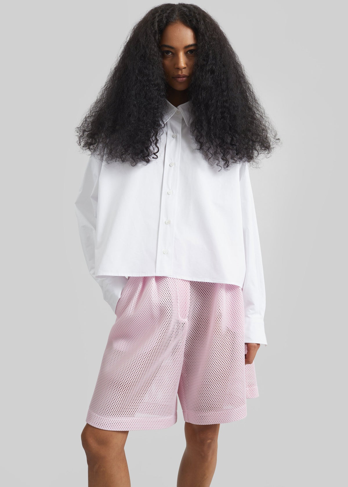 Arlen Cotton Boxy Shirt - White – view 1 of 6
