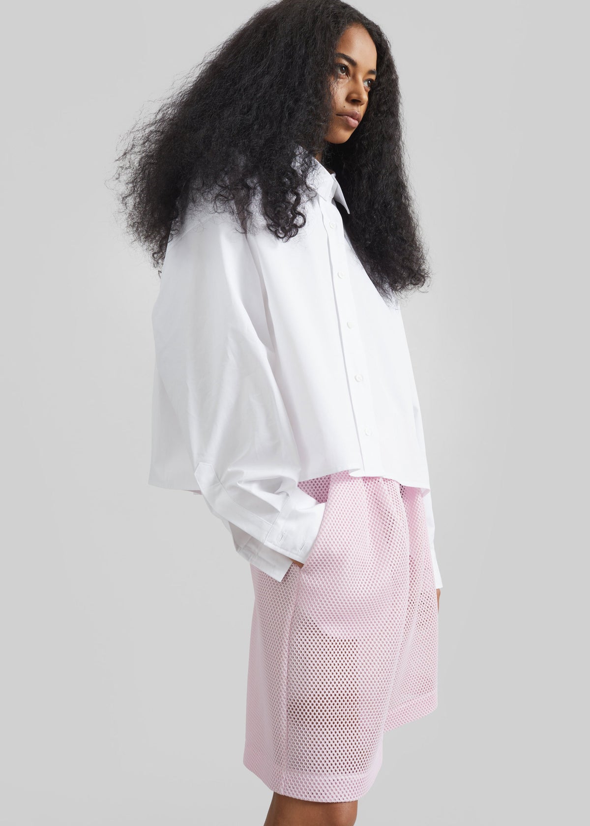 Arlen Cotton Boxy Shirt - White – view 3 of 6