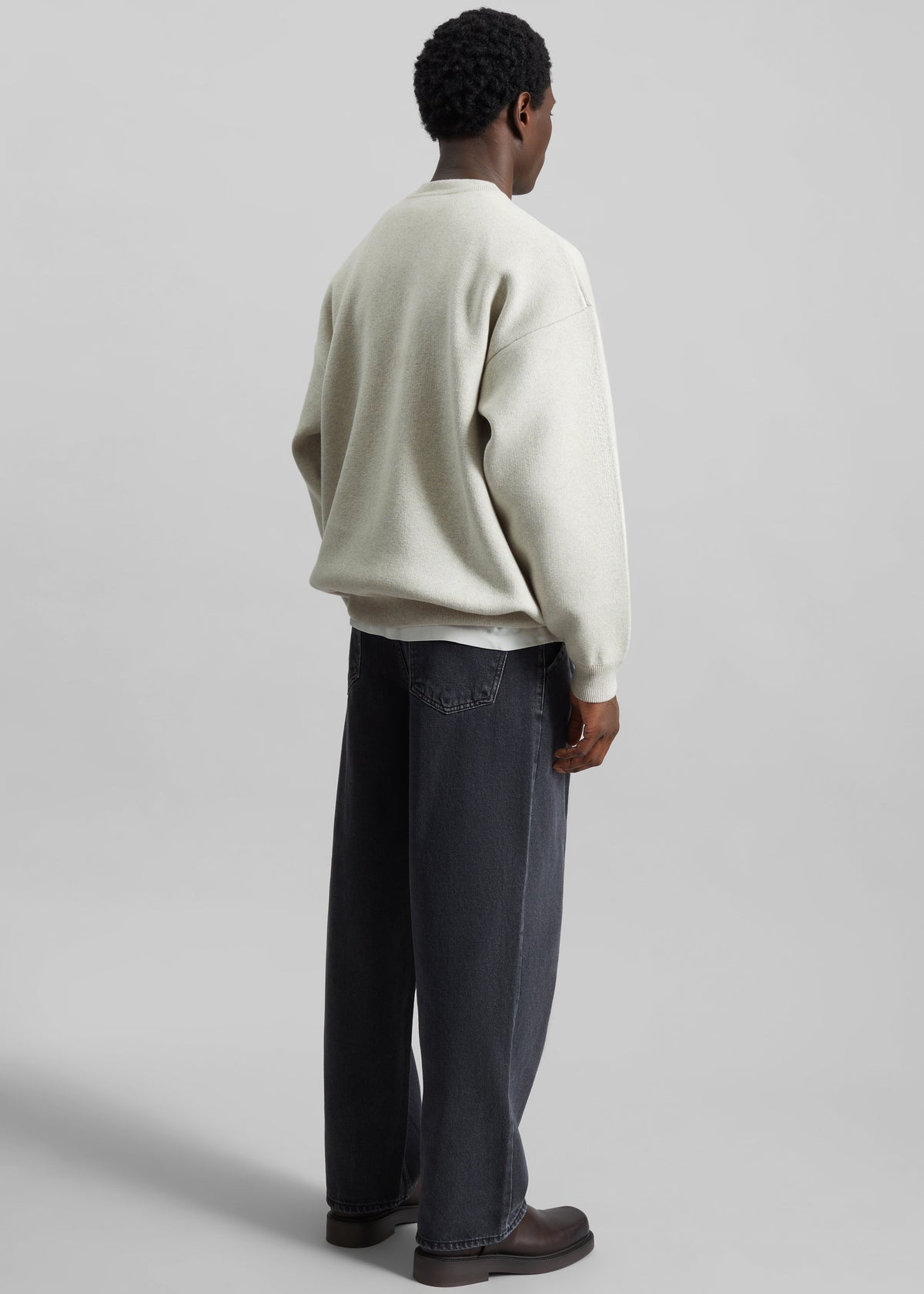 Arne Sweater - Grey Melange – view 6 of 7